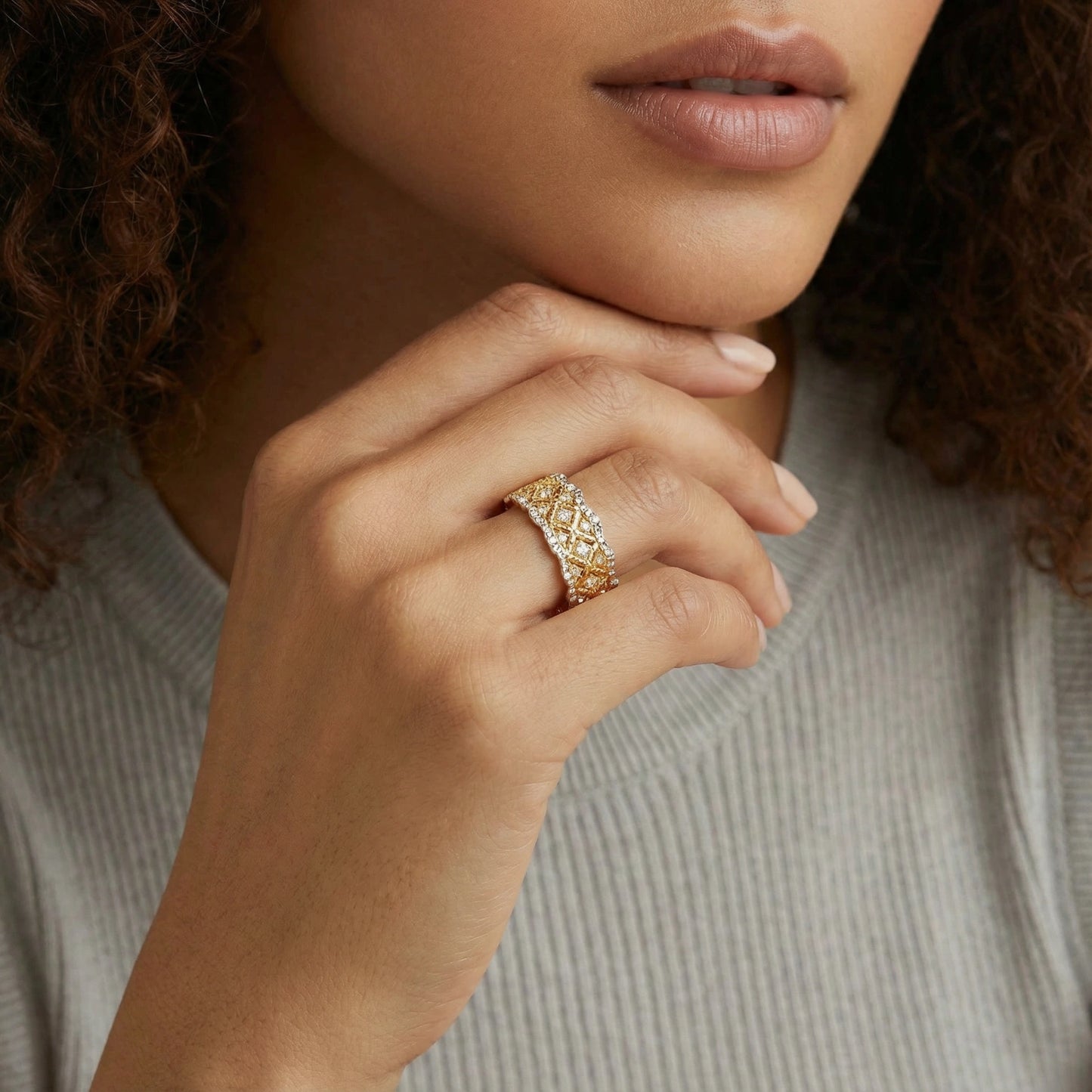 Lattice Luxe Ring by FANCY CHAPTER