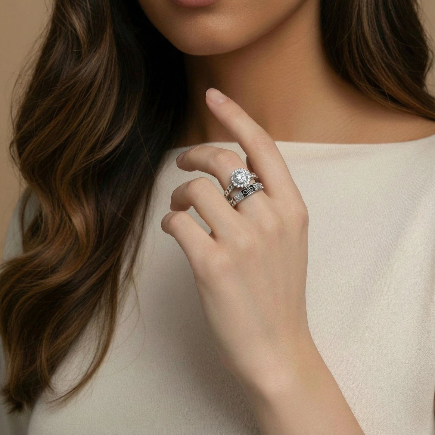 Cosmic Chain Halo Ring by FANCY CHAPTER