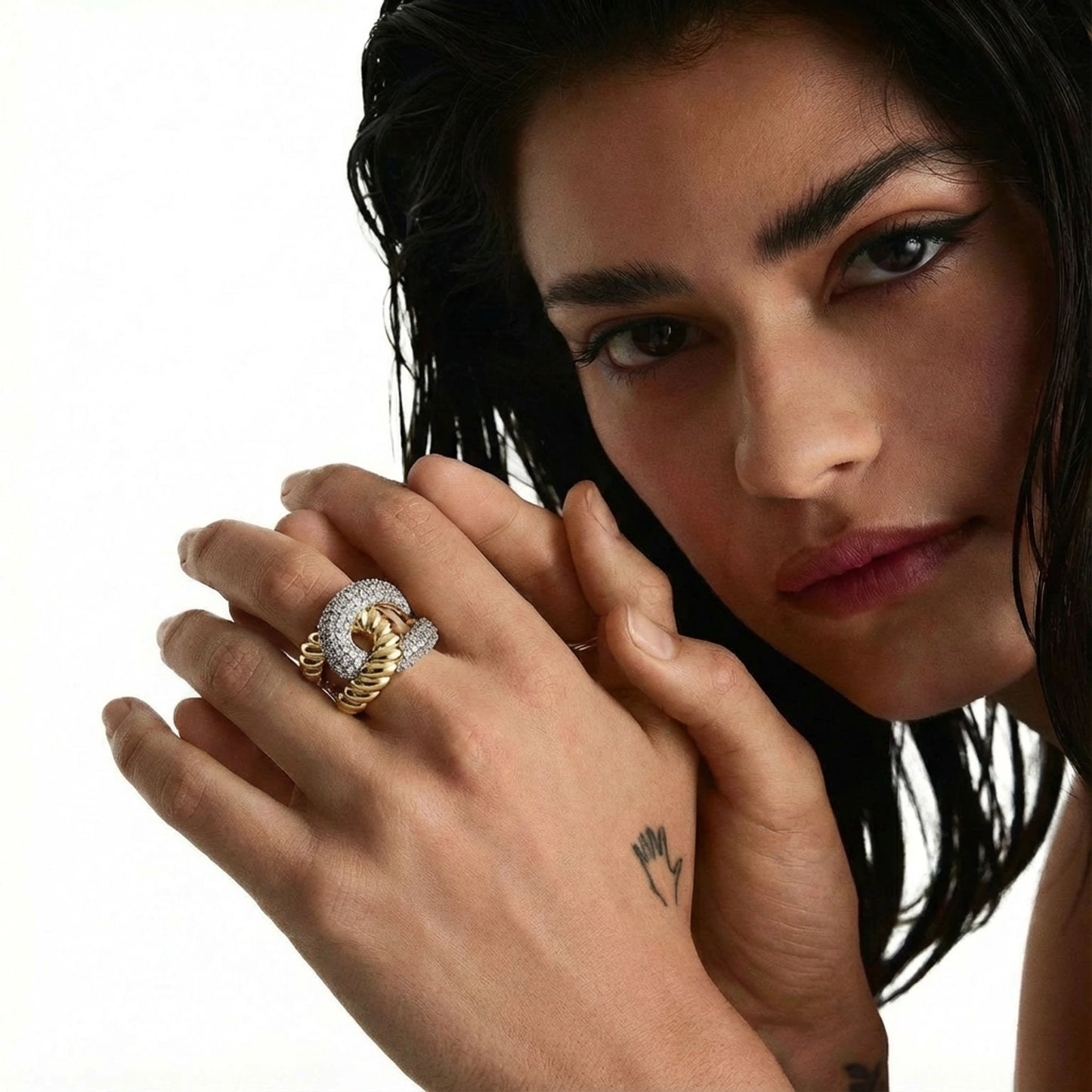 Chain Link Statement Ring by FANCY CHAPTER
