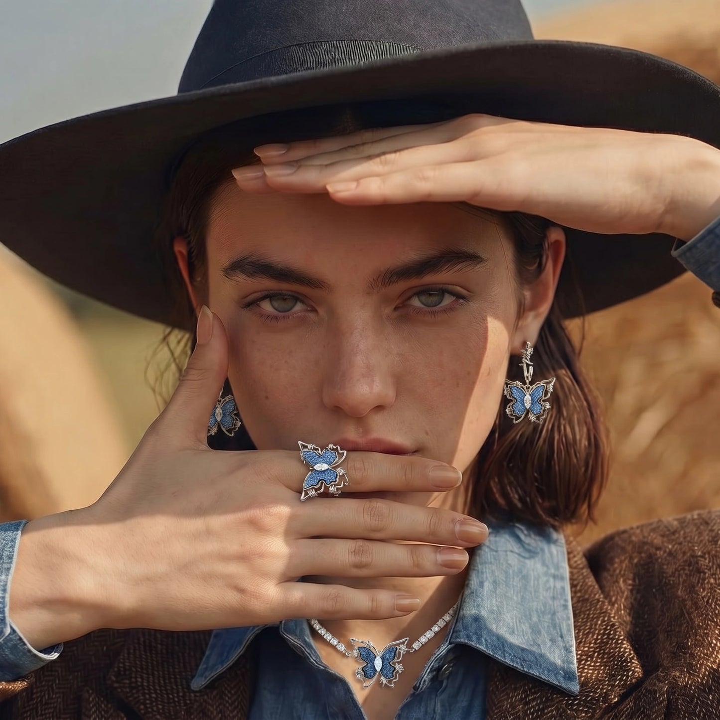 Azure Butterfly Ring by FANCY CHAPTER