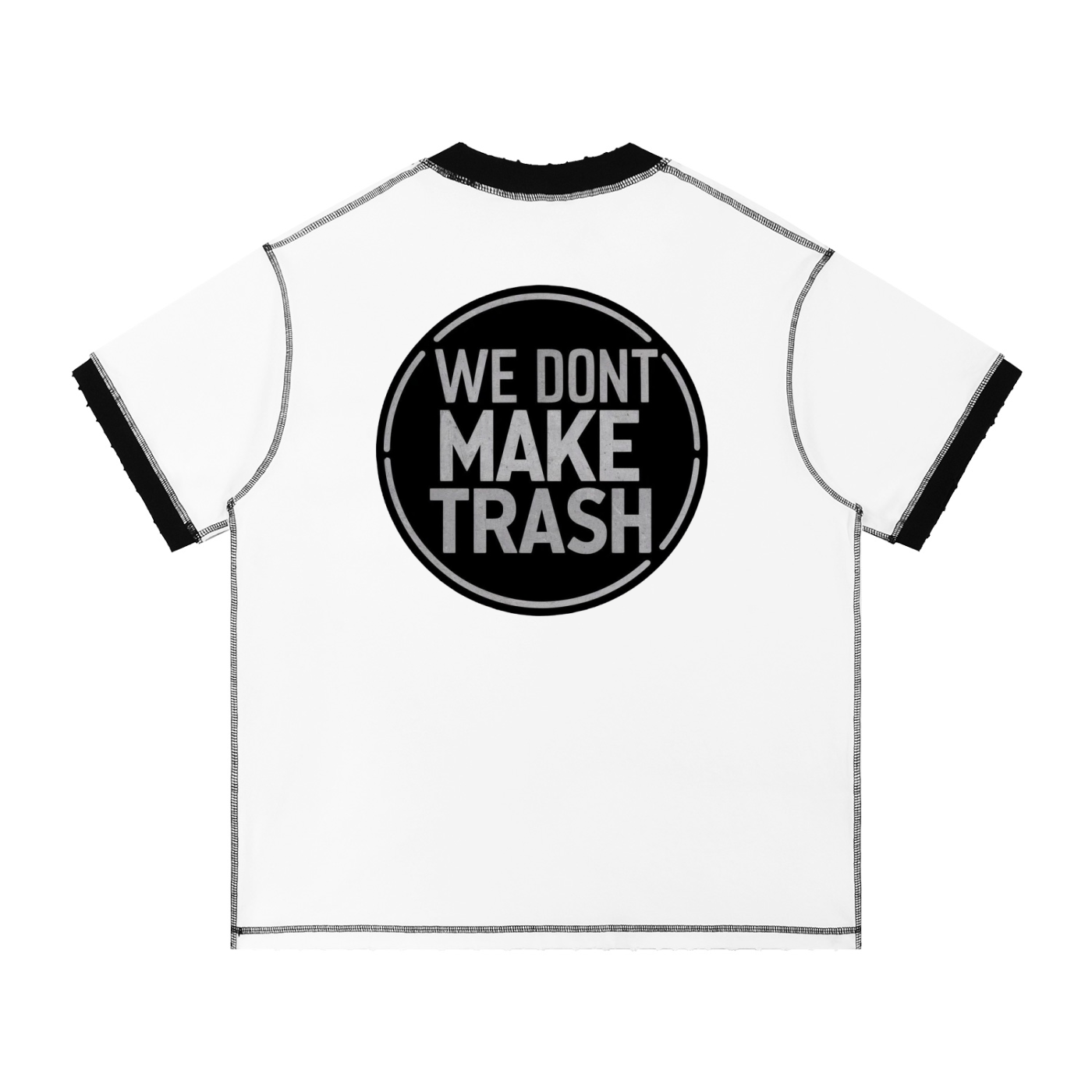 WDMT Contrast-Stitched Cotton T-Shirt