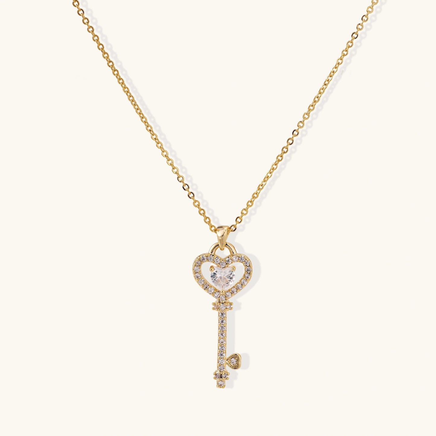 Secret Heart Key Necklace by FANCY CHAPTER