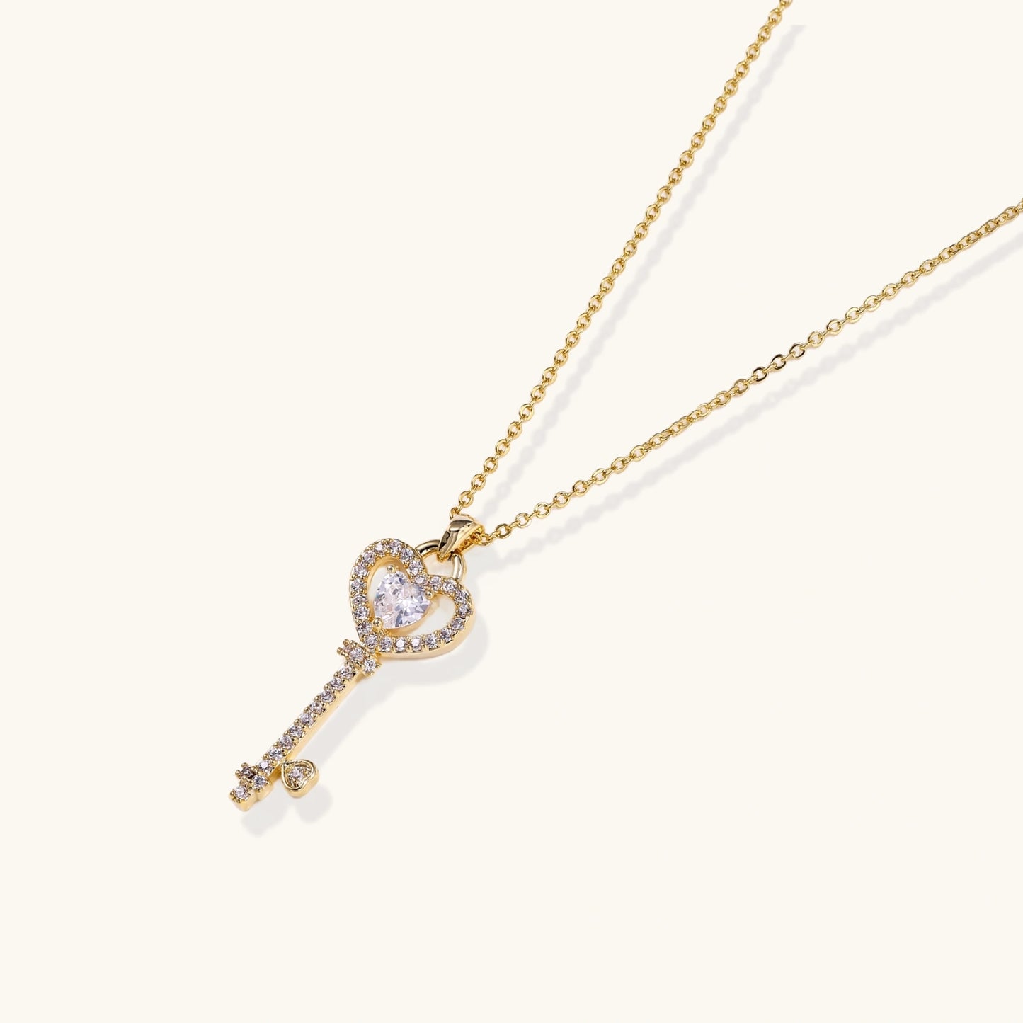 Secret Heart Key Necklace by FANCY CHAPTER