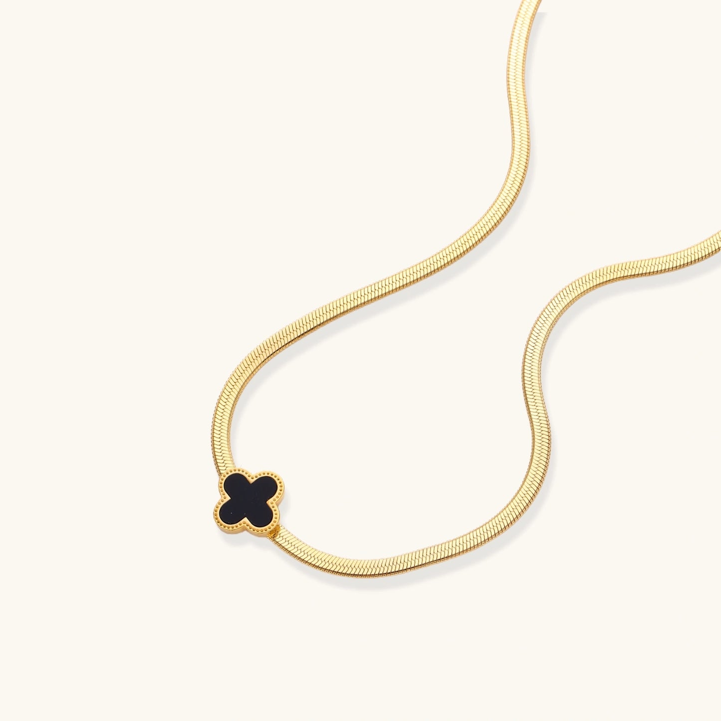 Lucky Clover Necklace by FANCY CHAPTER