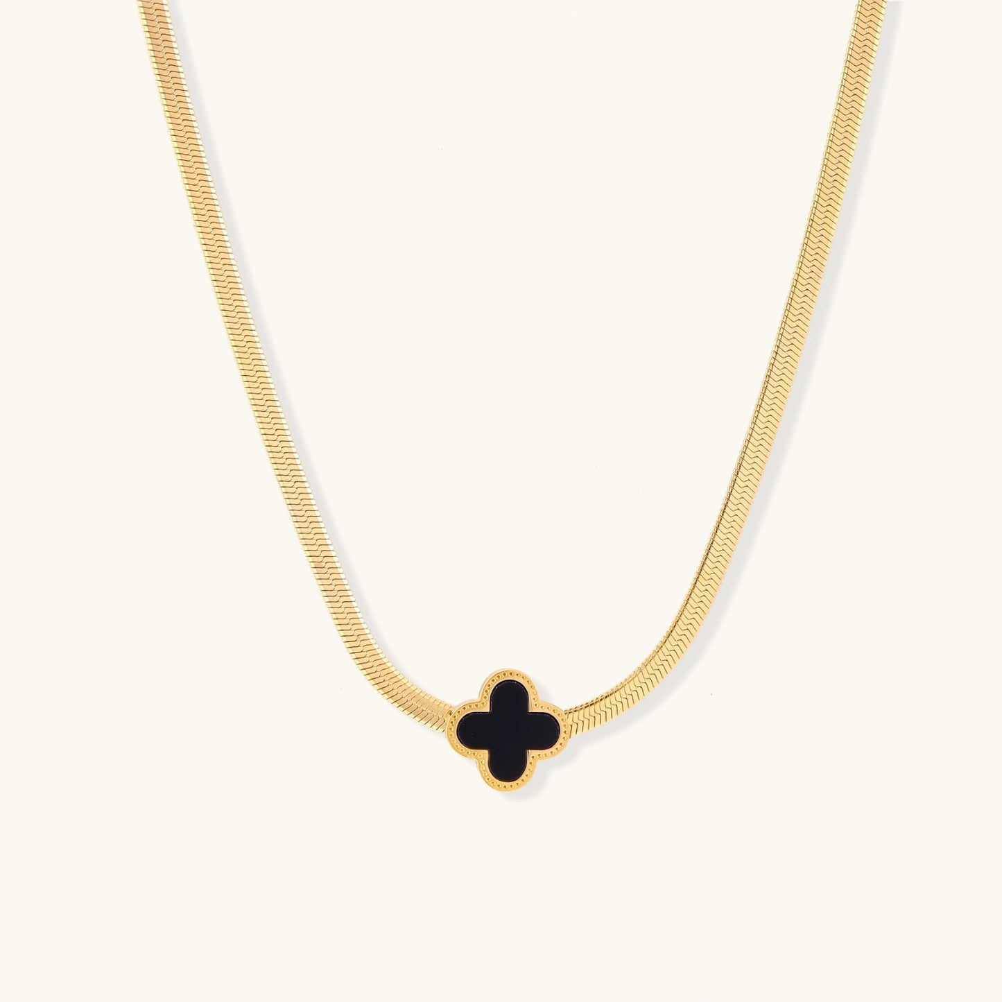Lucky Clover Necklace by FANCY CHAPTER