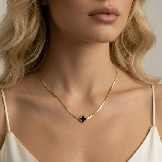 Lucky Clover Necklace by FANCY CHAPTER