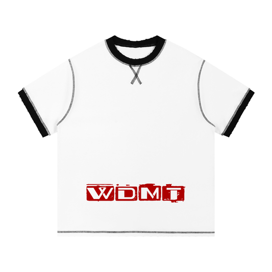 WDMT Contrast-Stitched Cotton T-Shirt