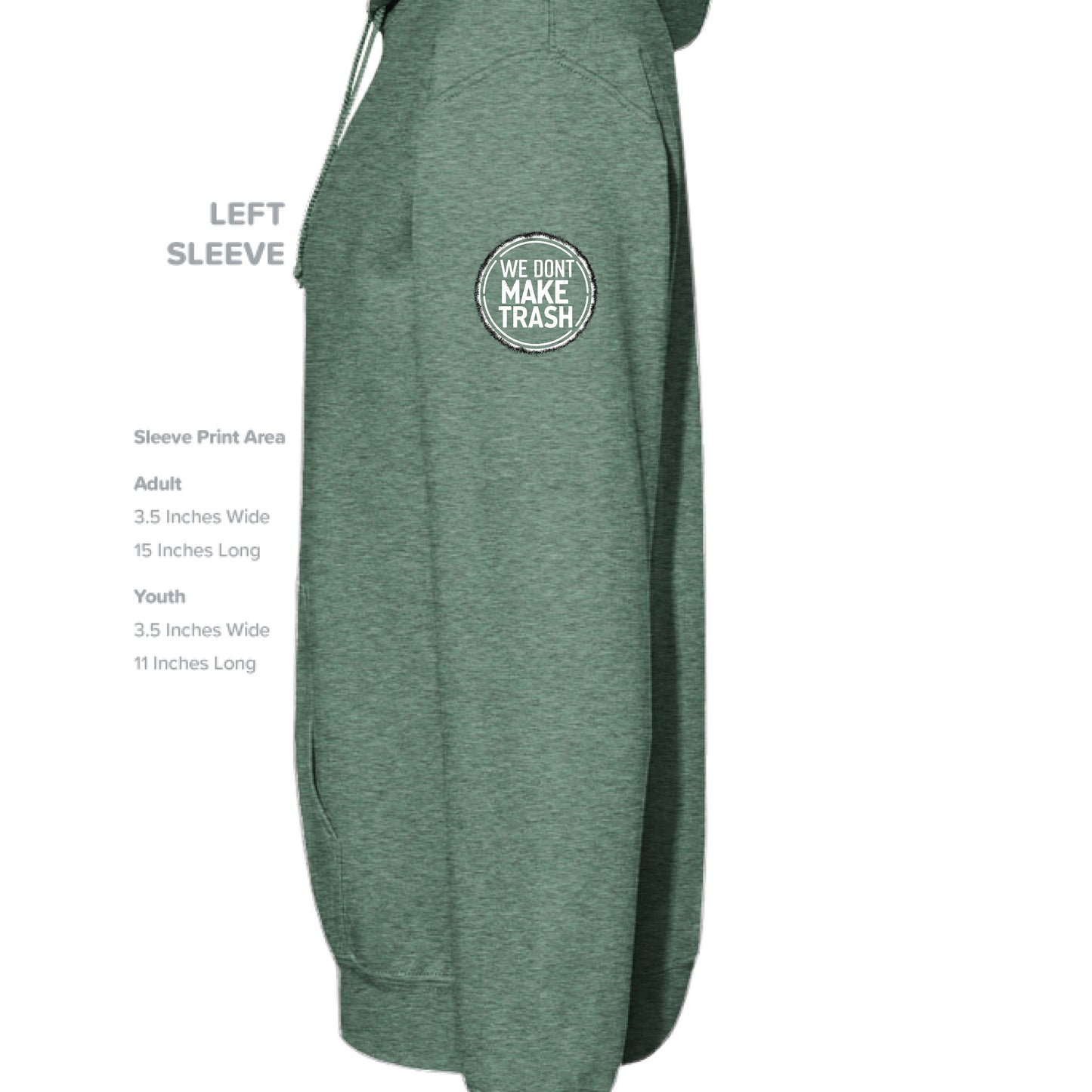 Heather Sport Dark Green - SLEEVE_LEFT