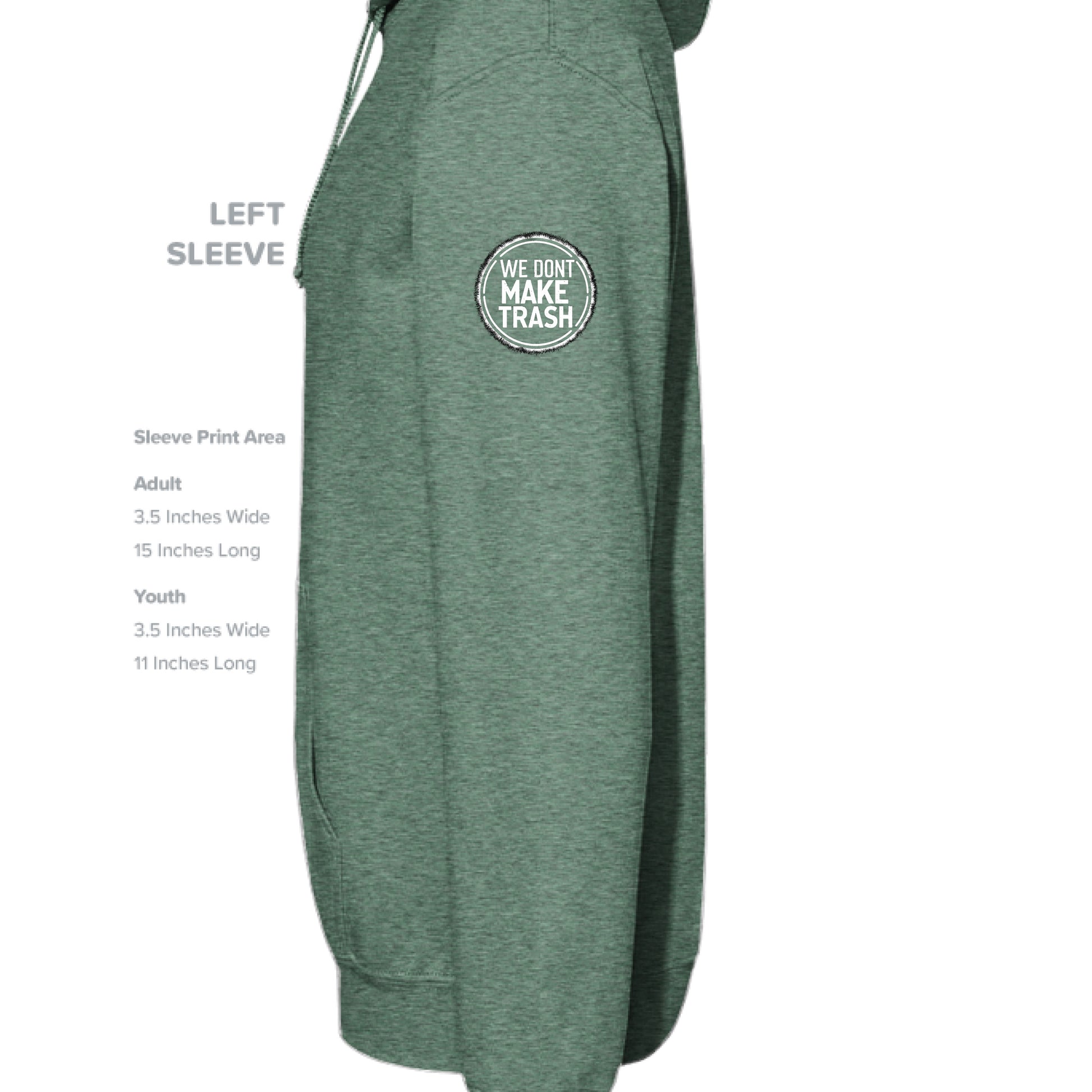 Heather Sport Dark Green - SLEEVE_LEFT