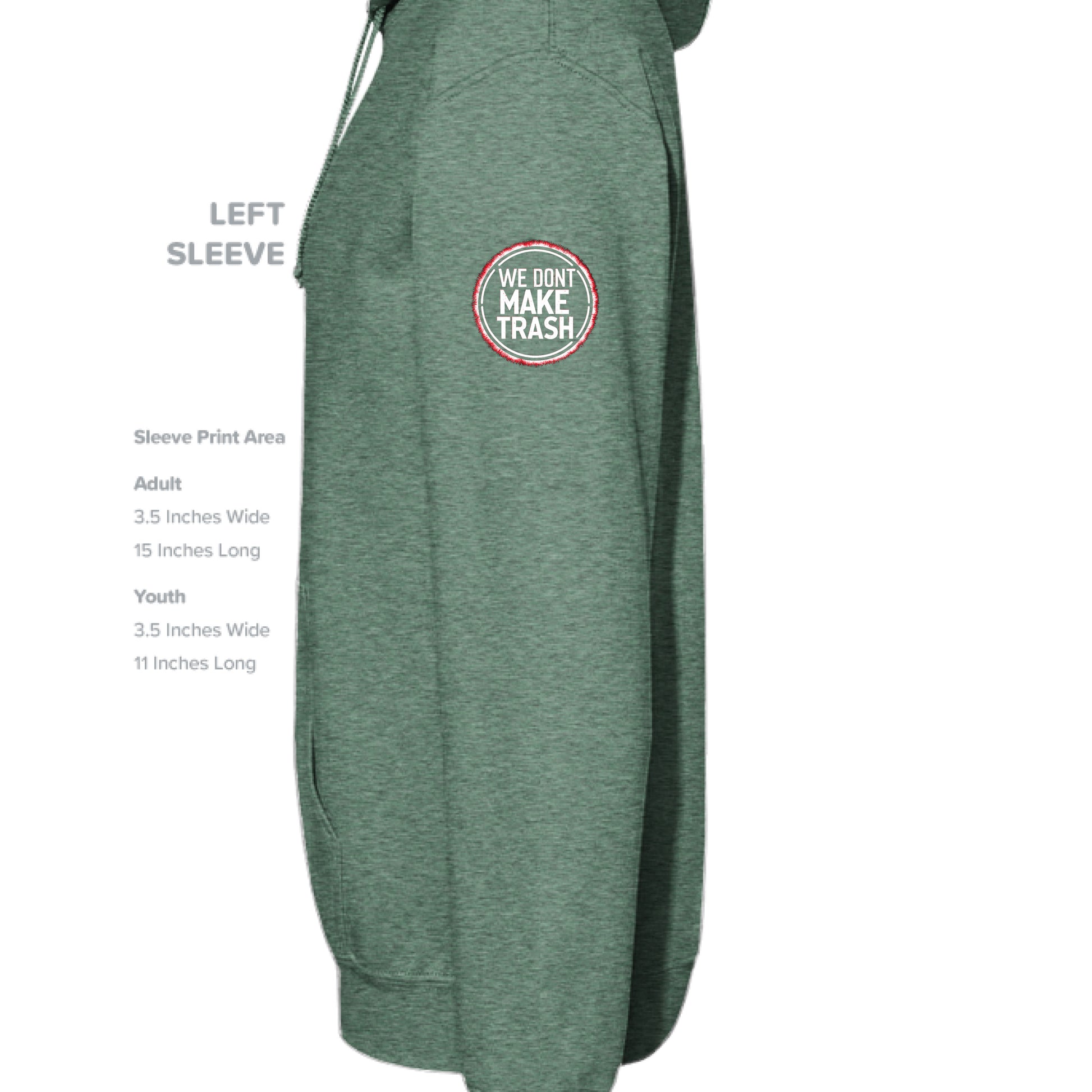 Heather Sport Dark Green - SLEEVE_LEFT