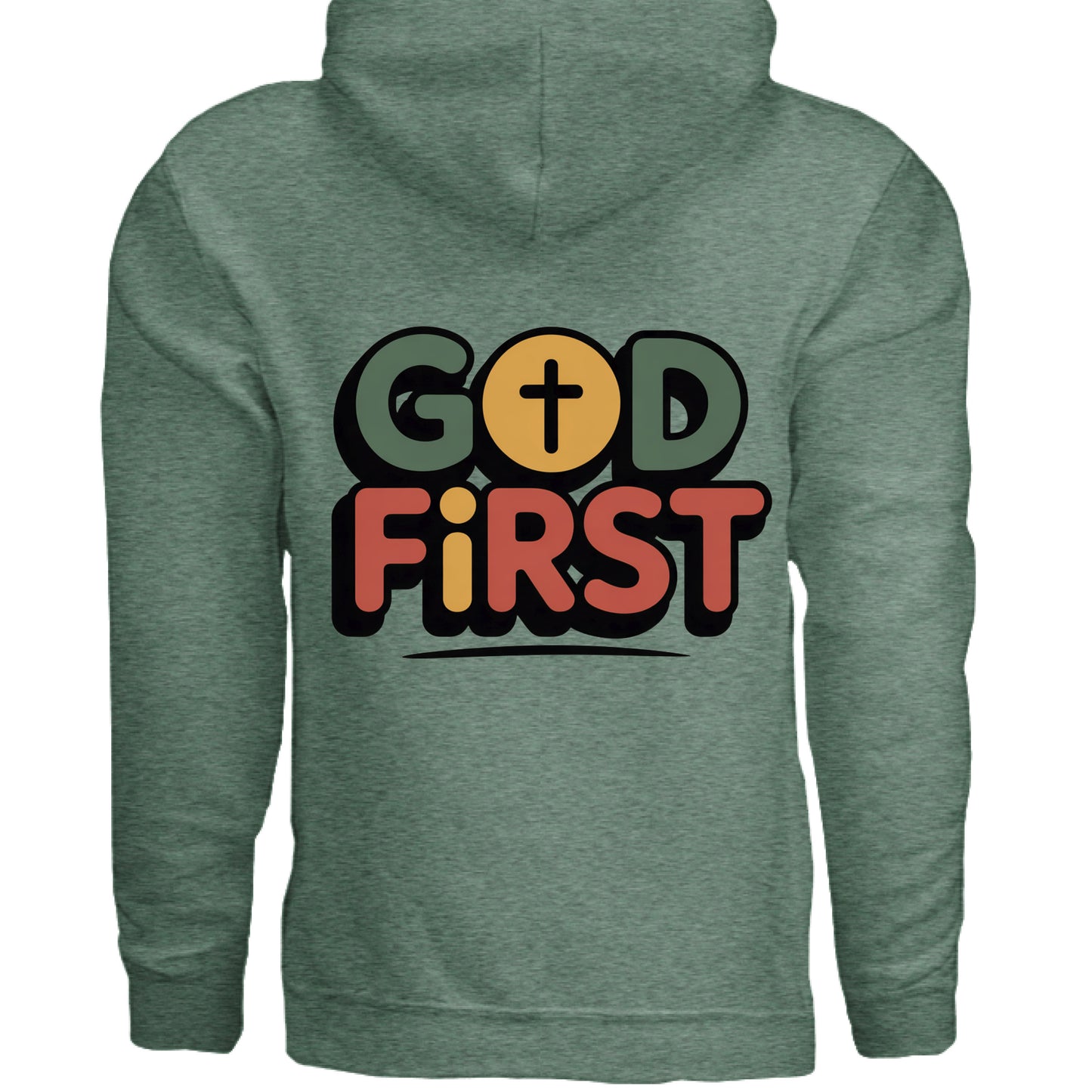 Heather Sport Dark Green - BACK