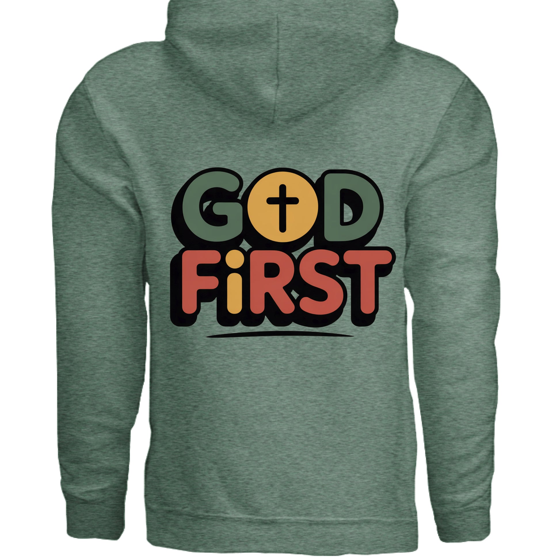 Heather Sport Dark Green - BACK