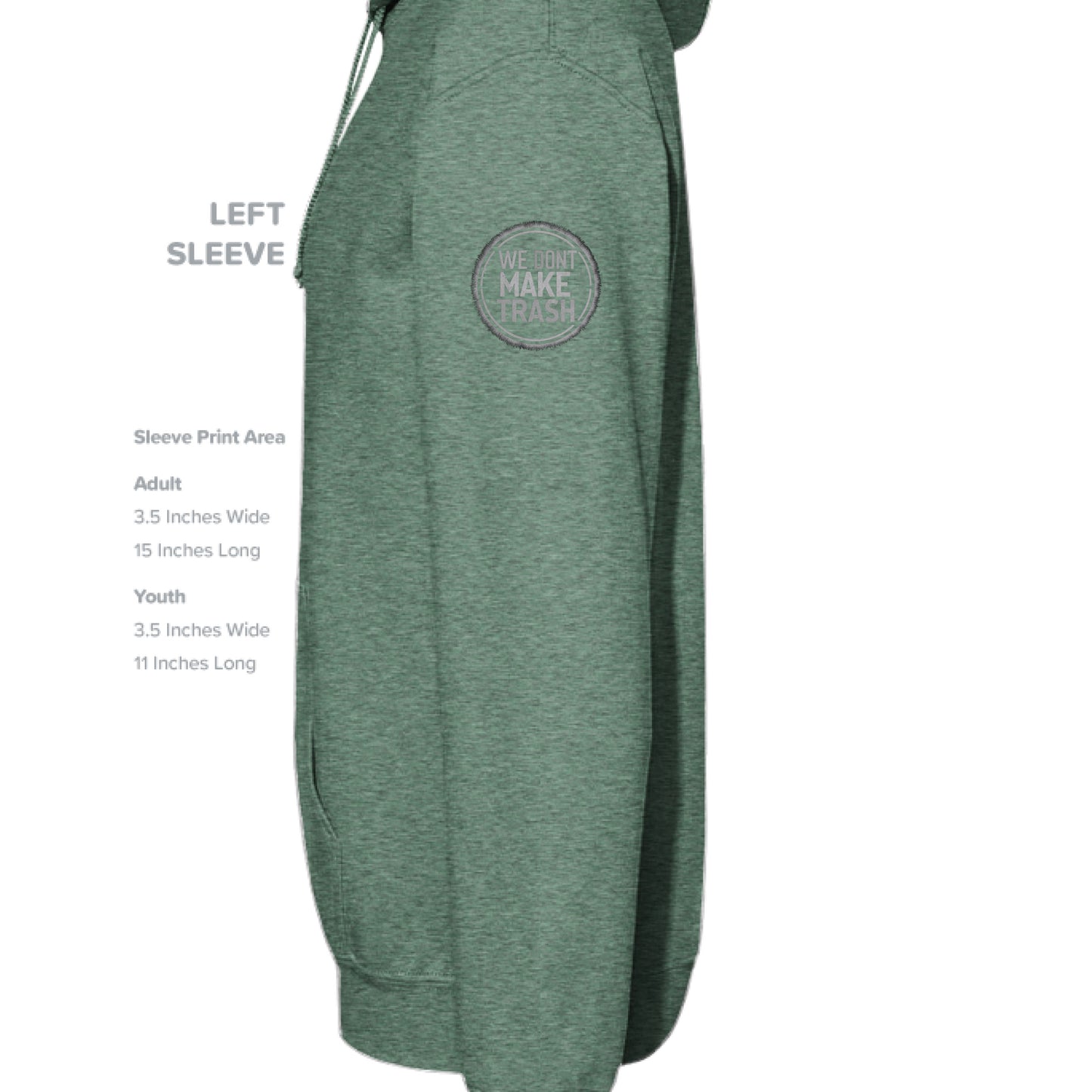 Heather Sport Dark Green - SLEEVE_LEFT
