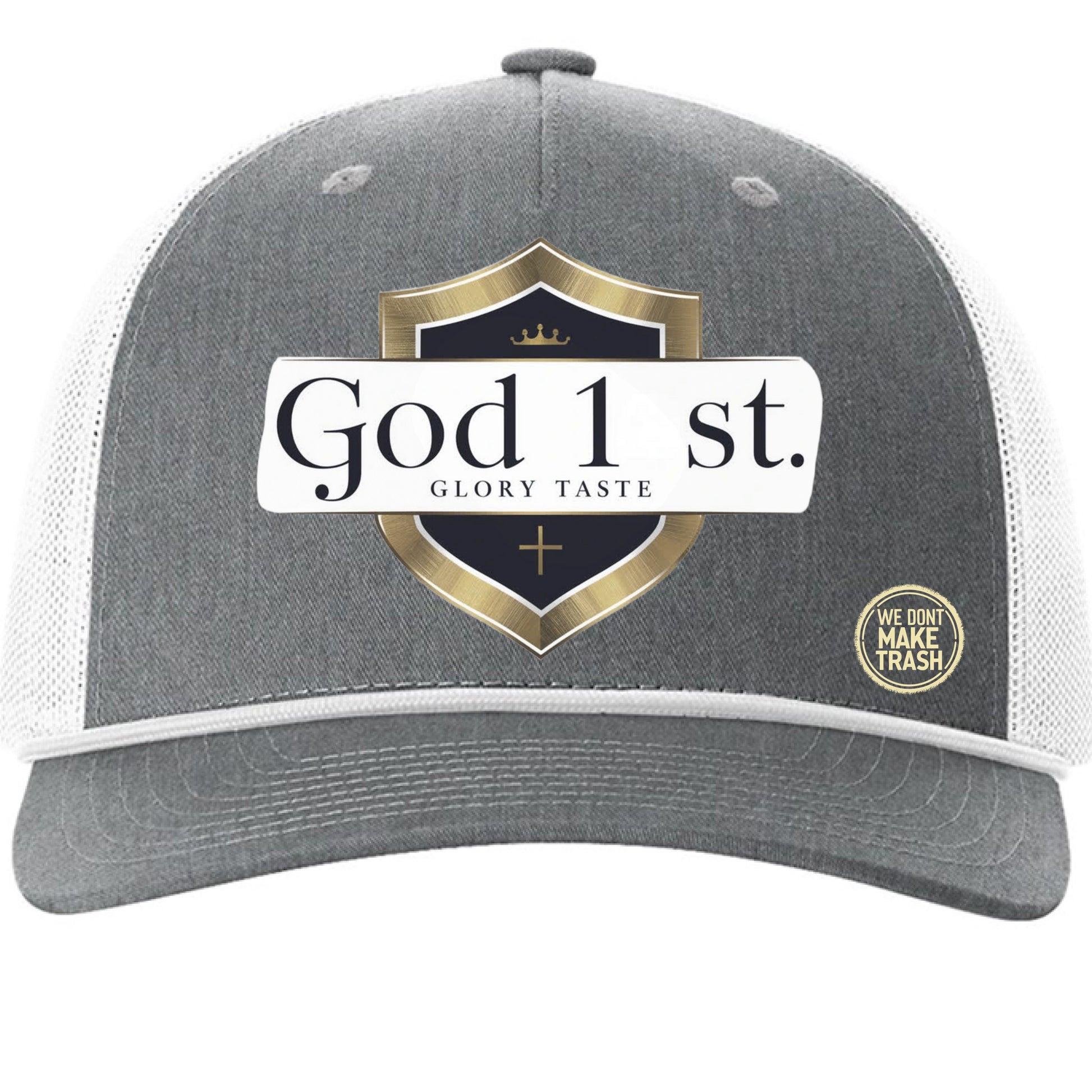 Heather Grey/ White - FRONT