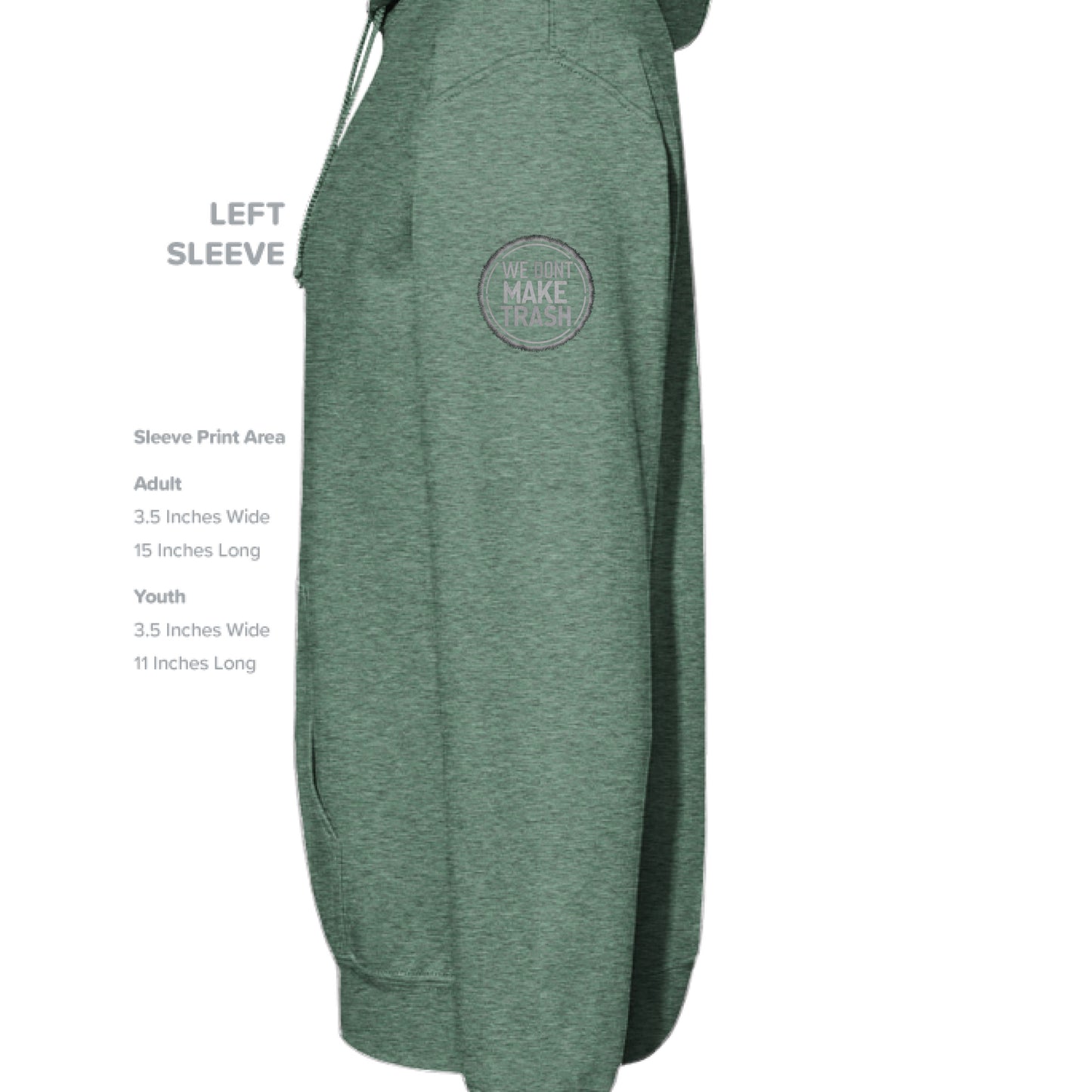 Heather Sport Dark Green - SLEEVE_LEFT