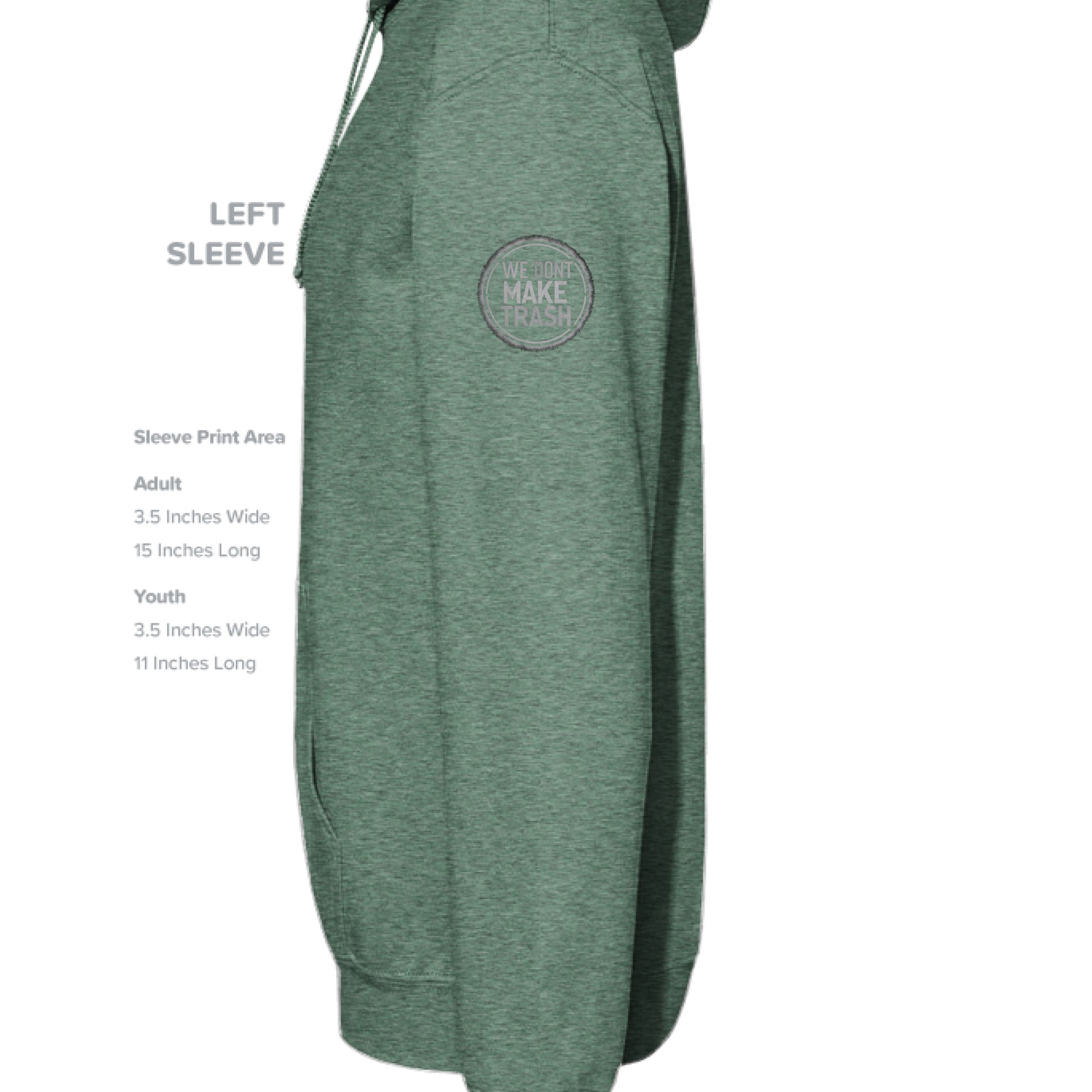 Heather Sport Dark Green - SLEEVE_LEFT