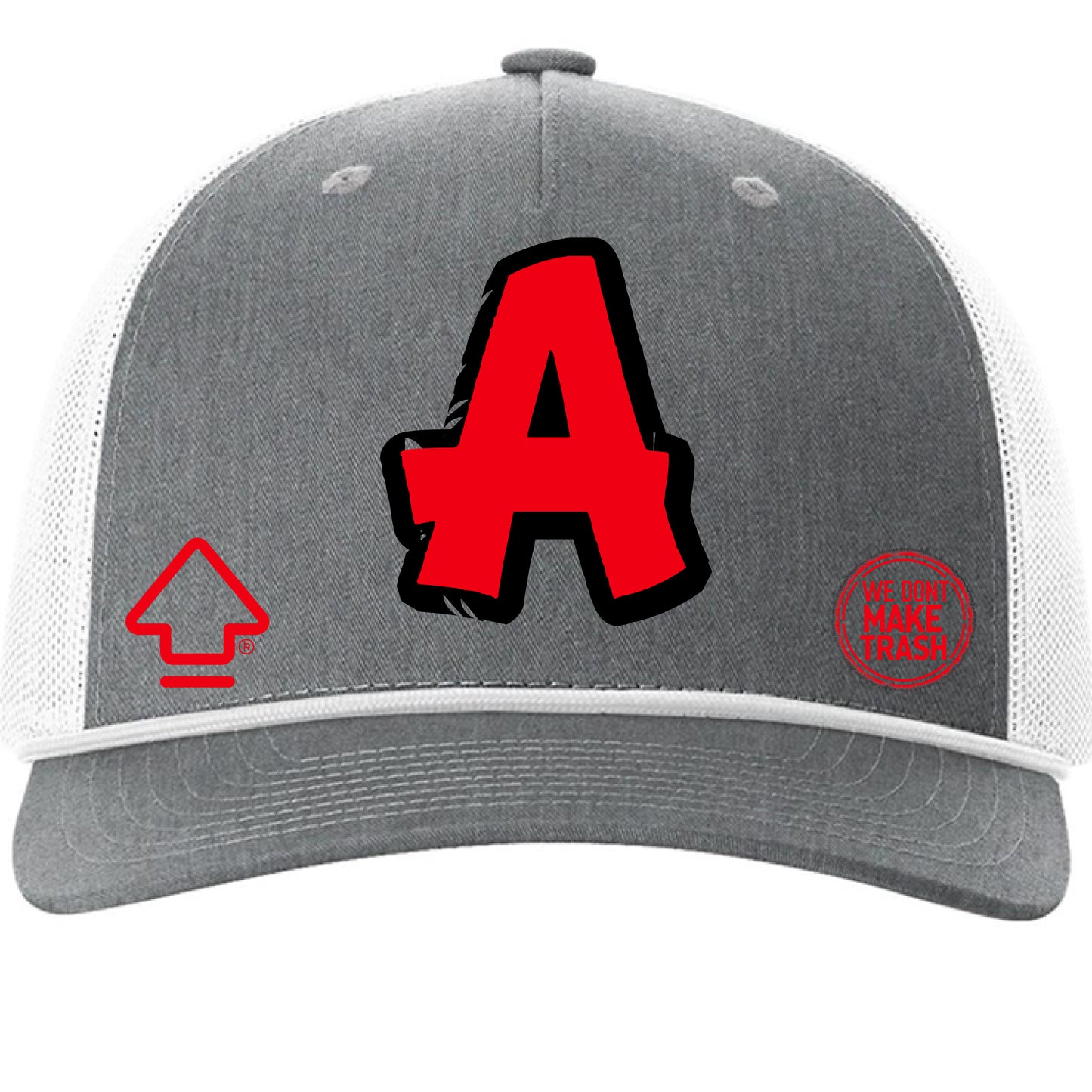 Heather Grey/ White - FRONT