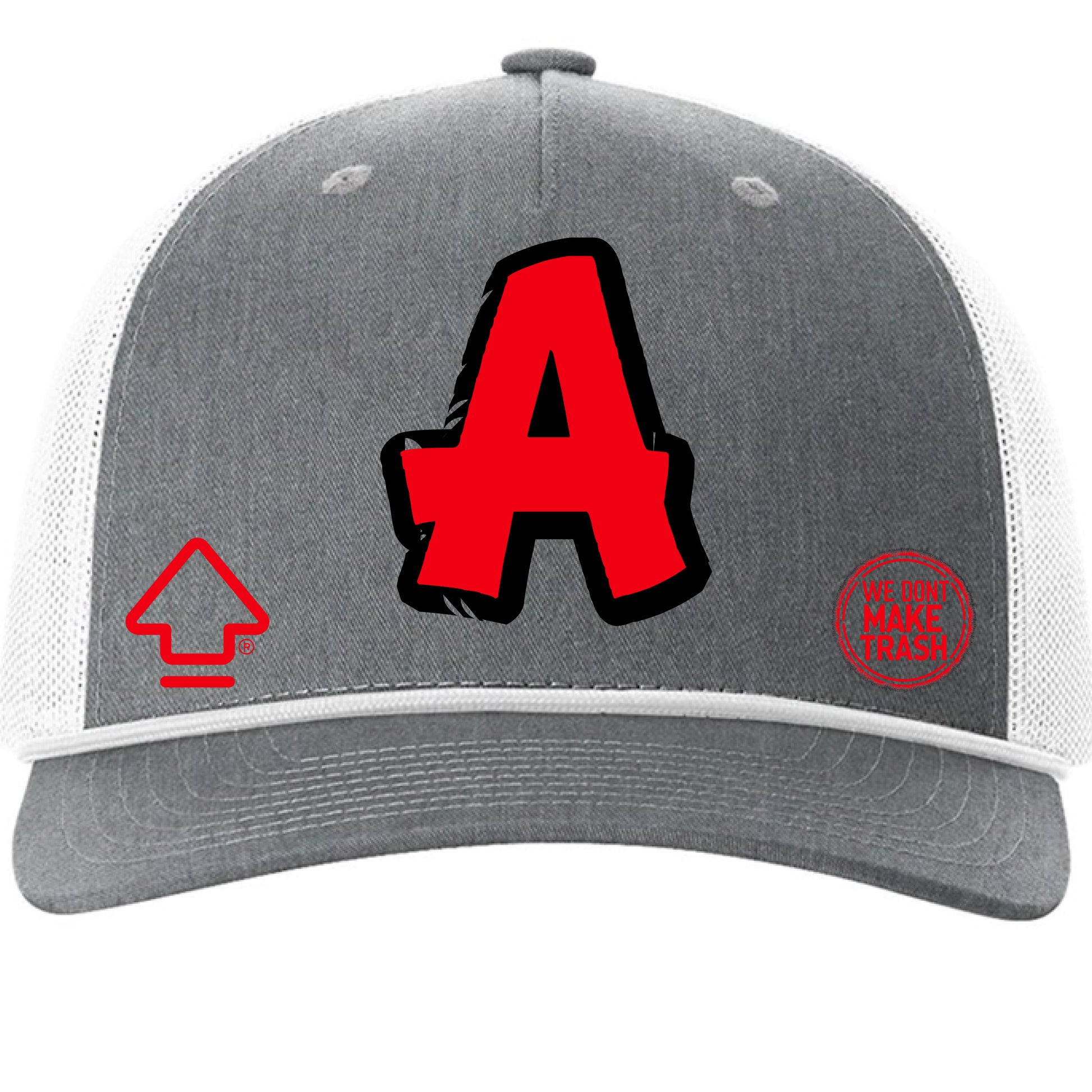 Heather Grey/ White - FRONT