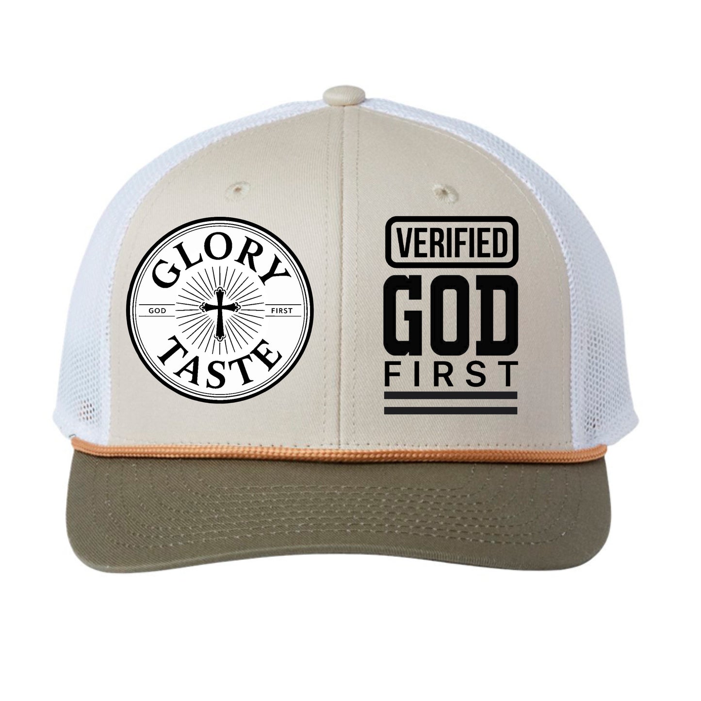 Light Olive/ White - FRONT