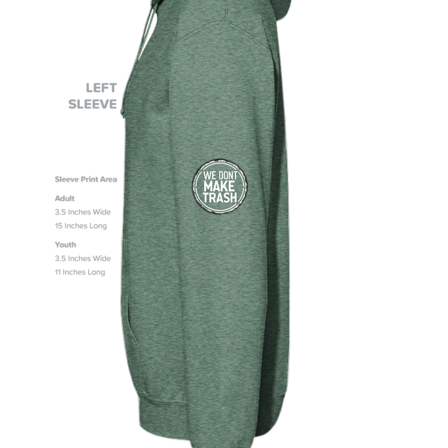 Heather Sport Dark Green - SLEEVE_LEFT