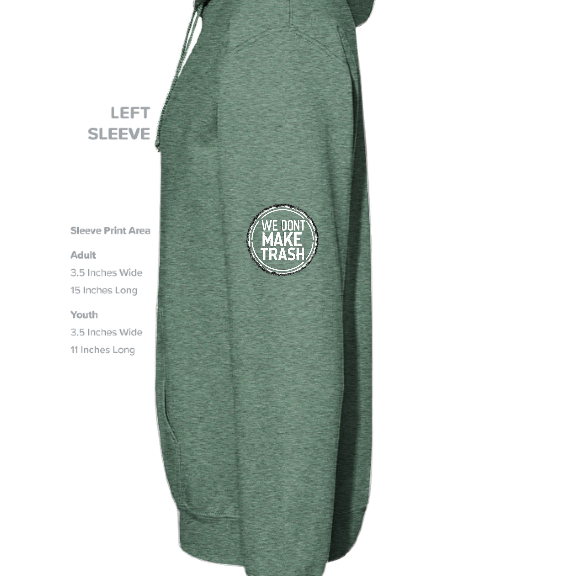 Heather Sport Dark Green - SLEEVE_LEFT