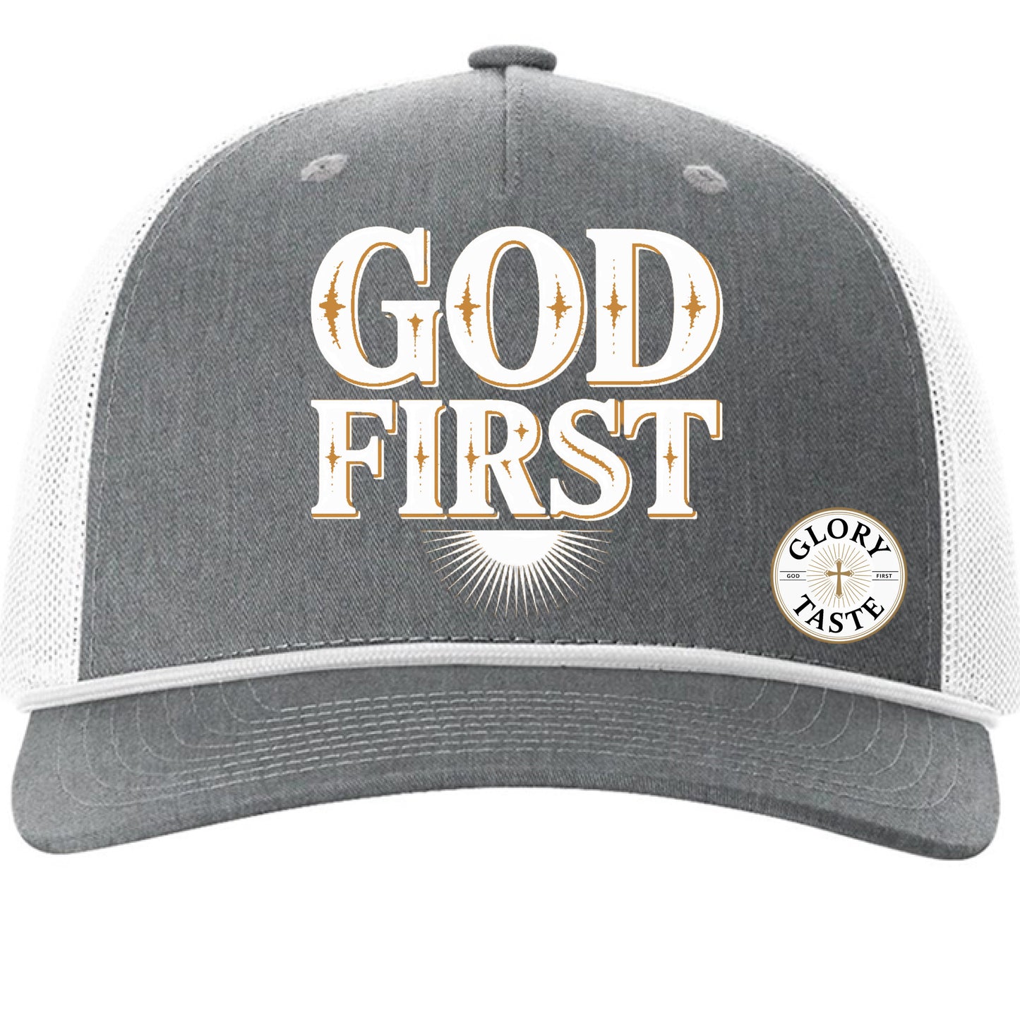 Heather Grey/ White - FRONT