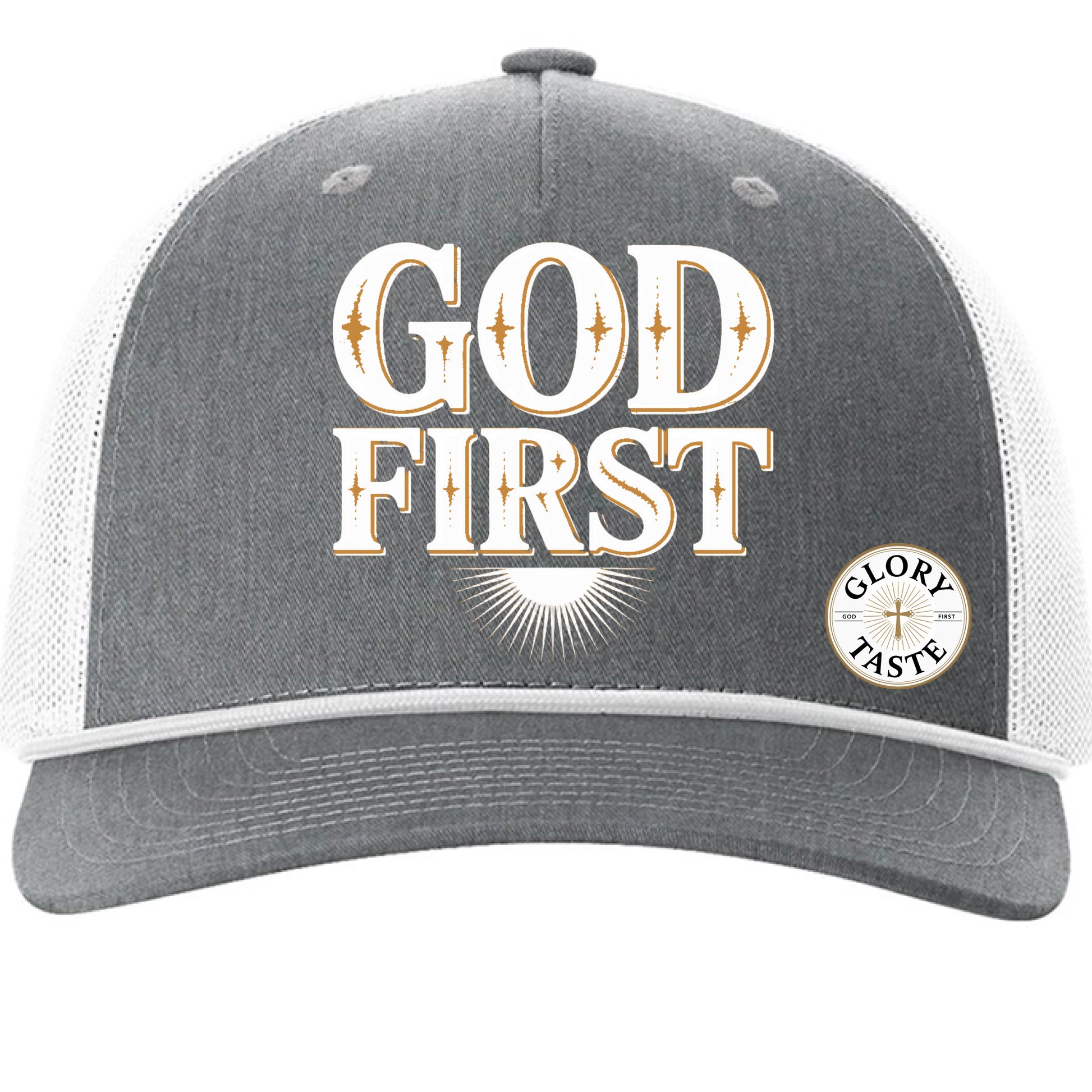 Heather Grey/ White - FRONT