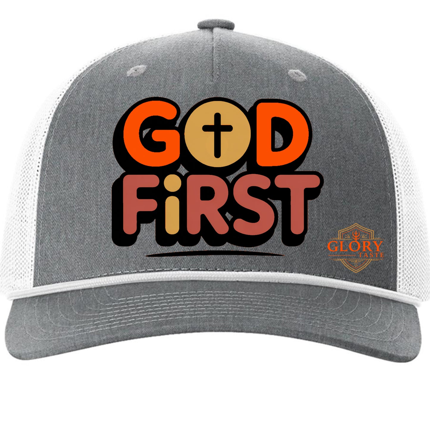Heather Grey/ White - FRONT