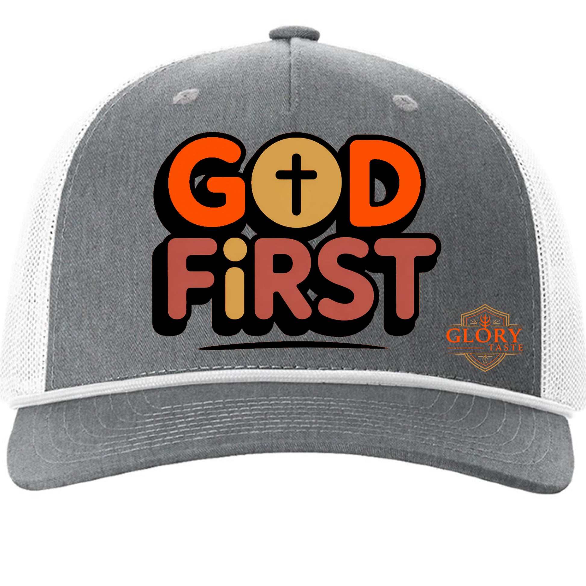 Heather Grey/ White - FRONT