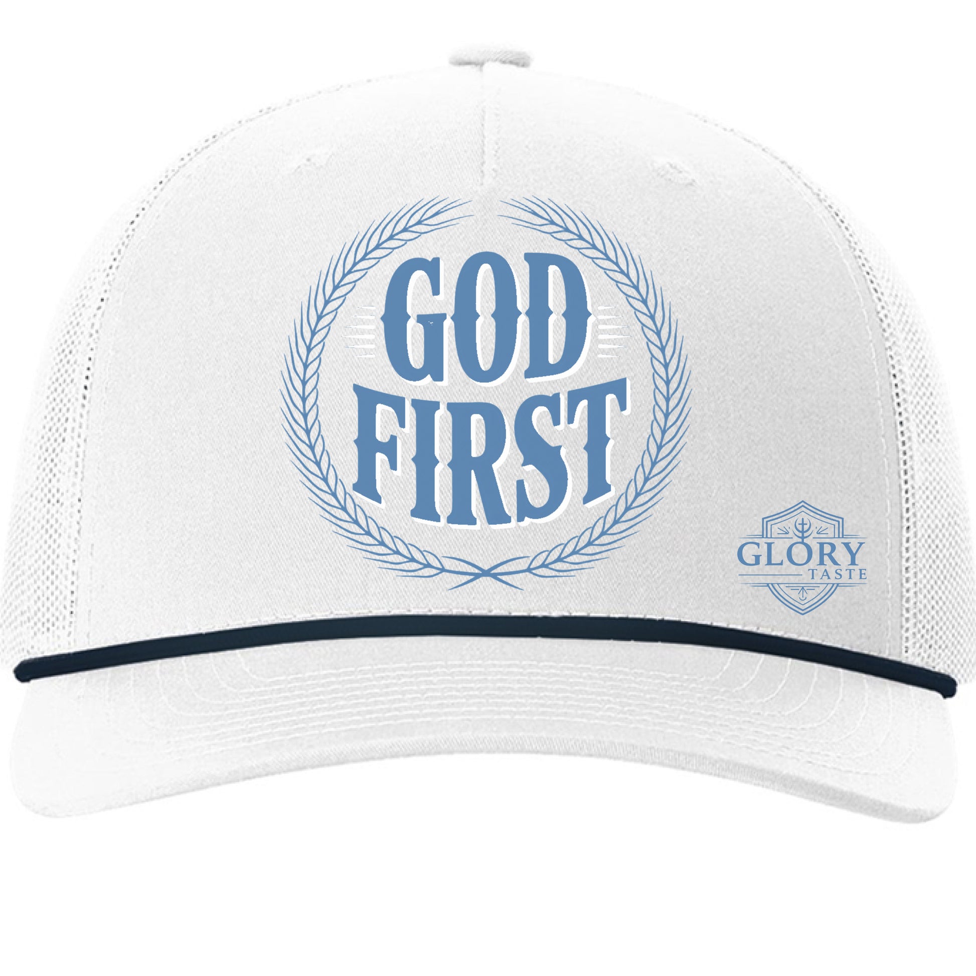 White/ Navy - FRONT