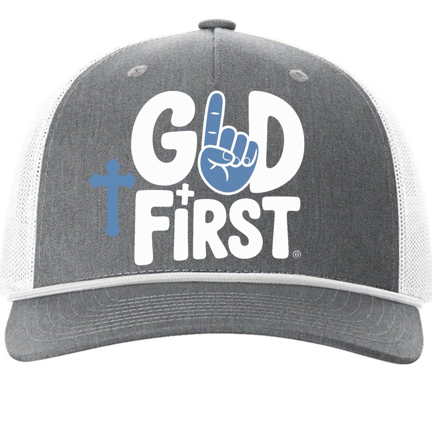 Heather Grey/ White - FRONT