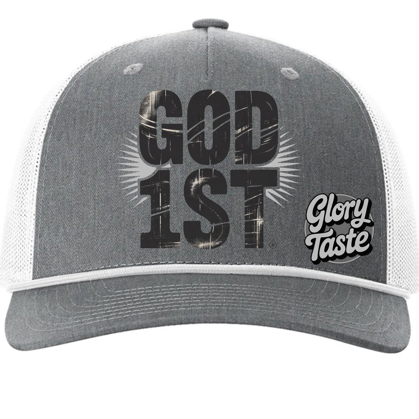 Heather Grey/ White - FRONT