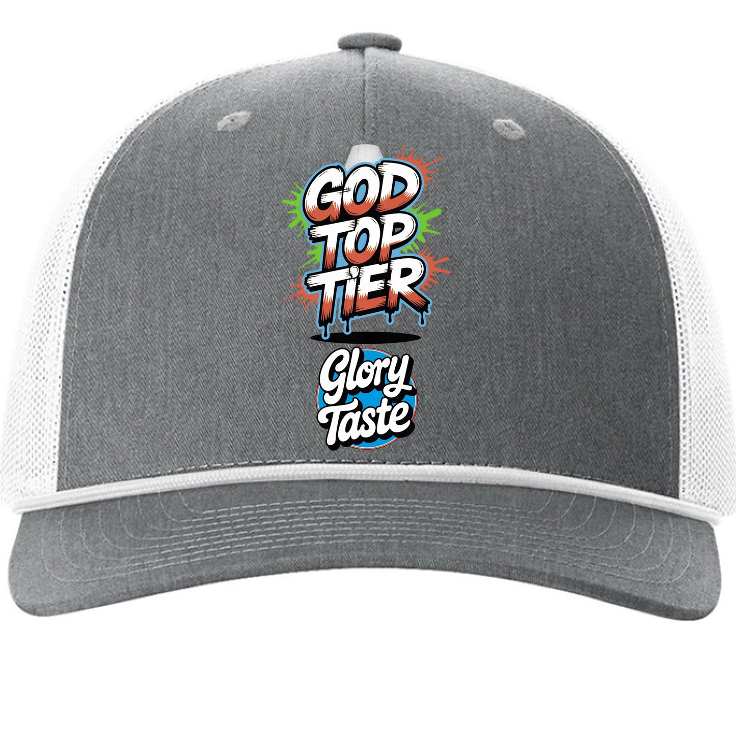 Heather Grey/ White - FRONT