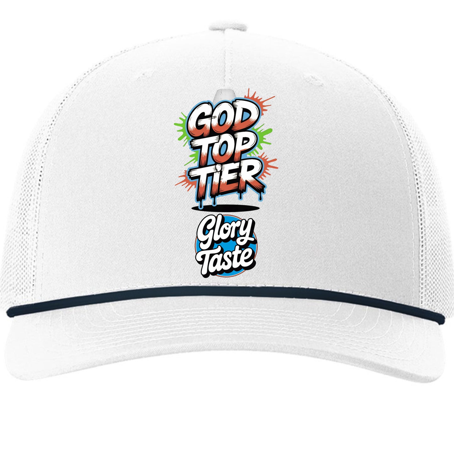 White/ Navy - FRONT