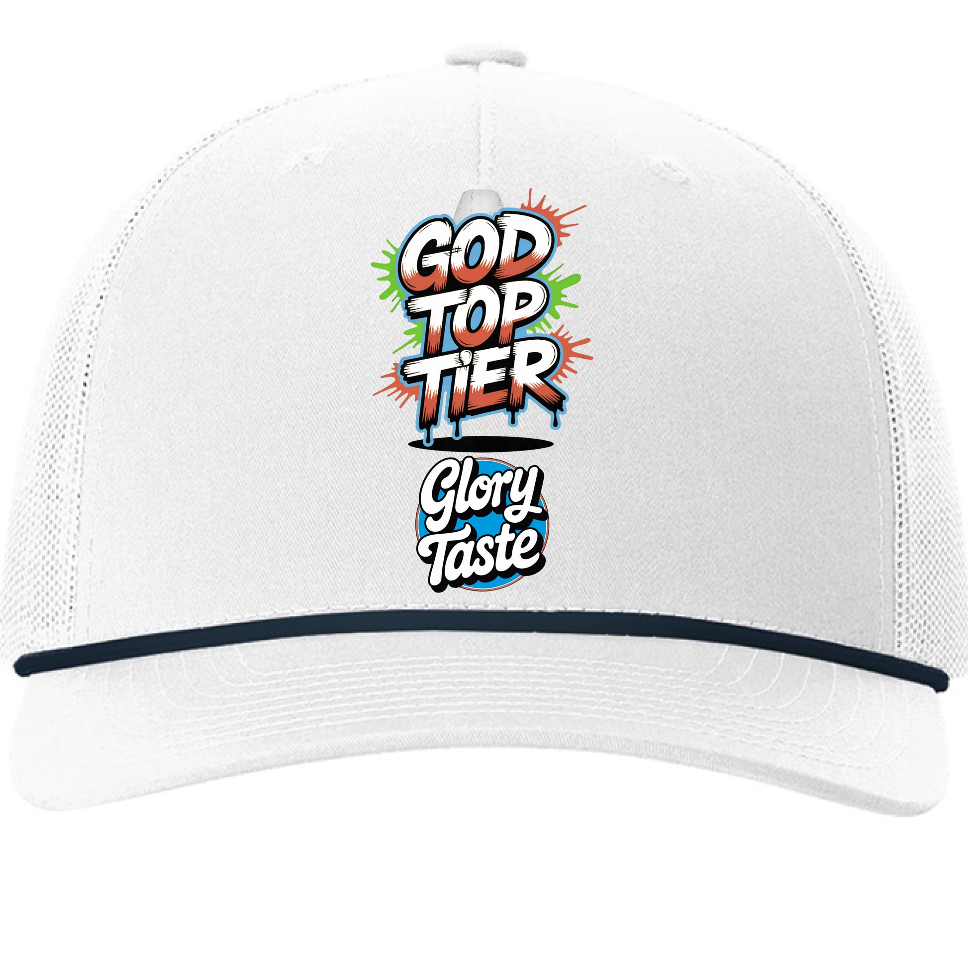 White/ Navy - FRONT