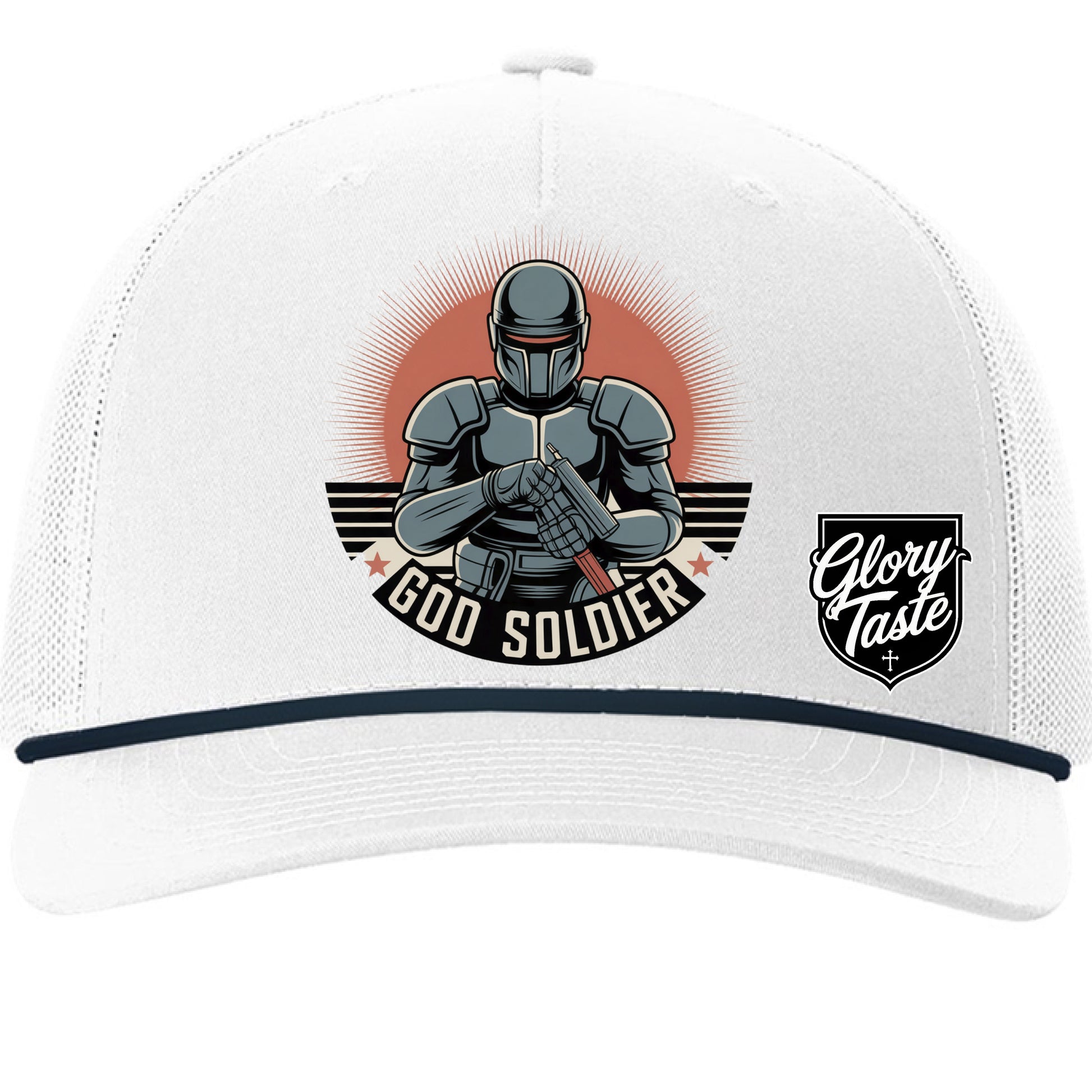 White/ Navy - FRONT