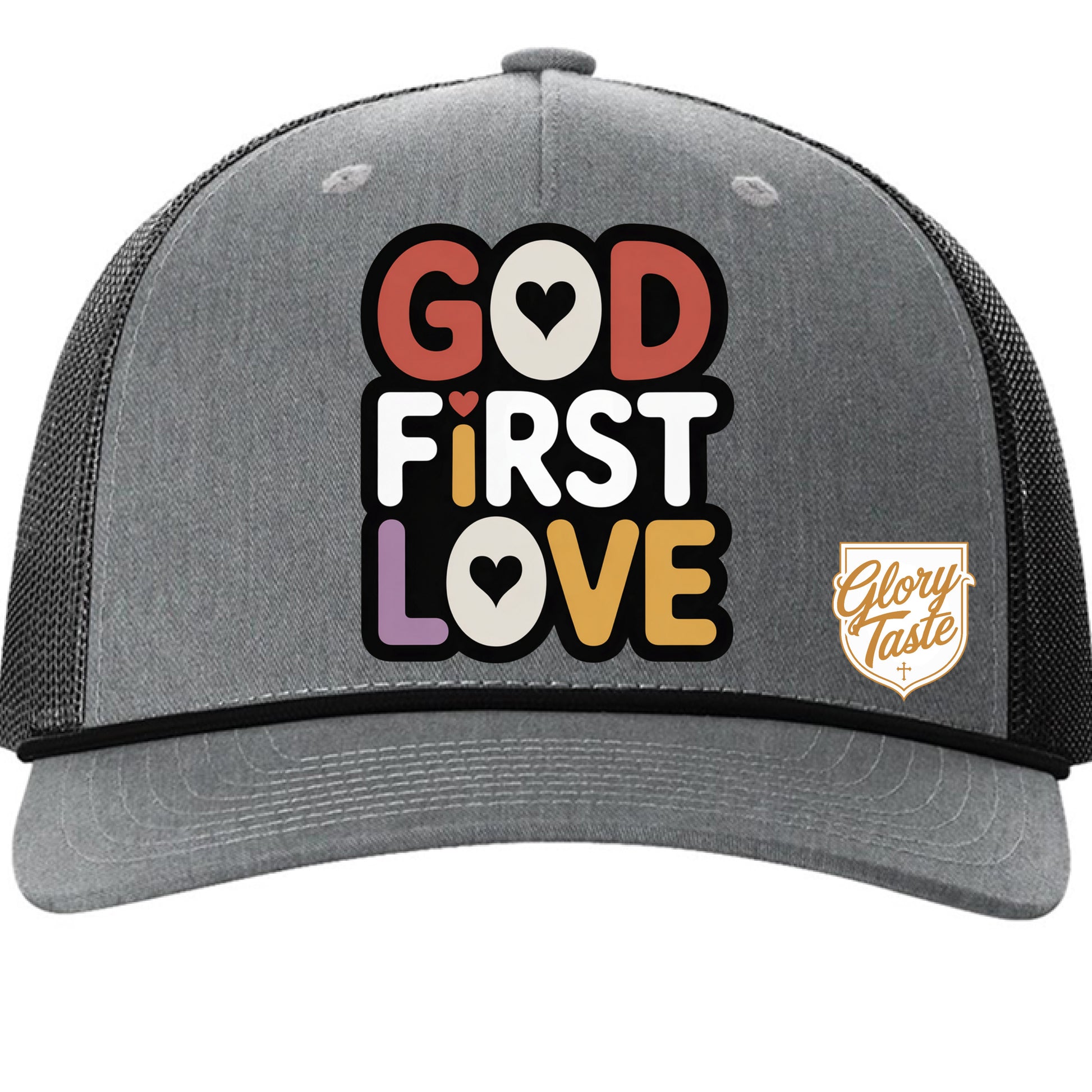Heather Grey/ Black - FRONT