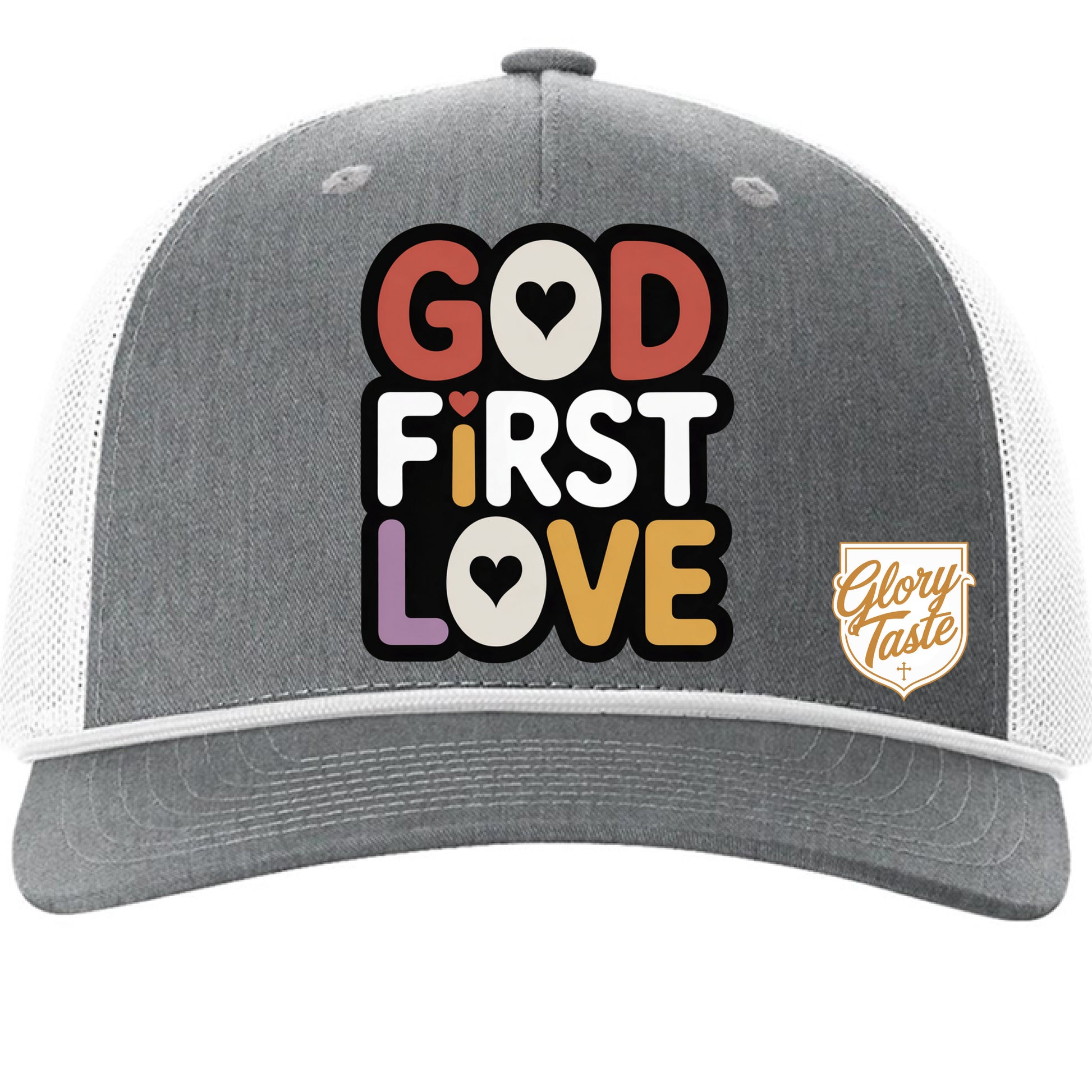 Heather Grey/ White - FRONT