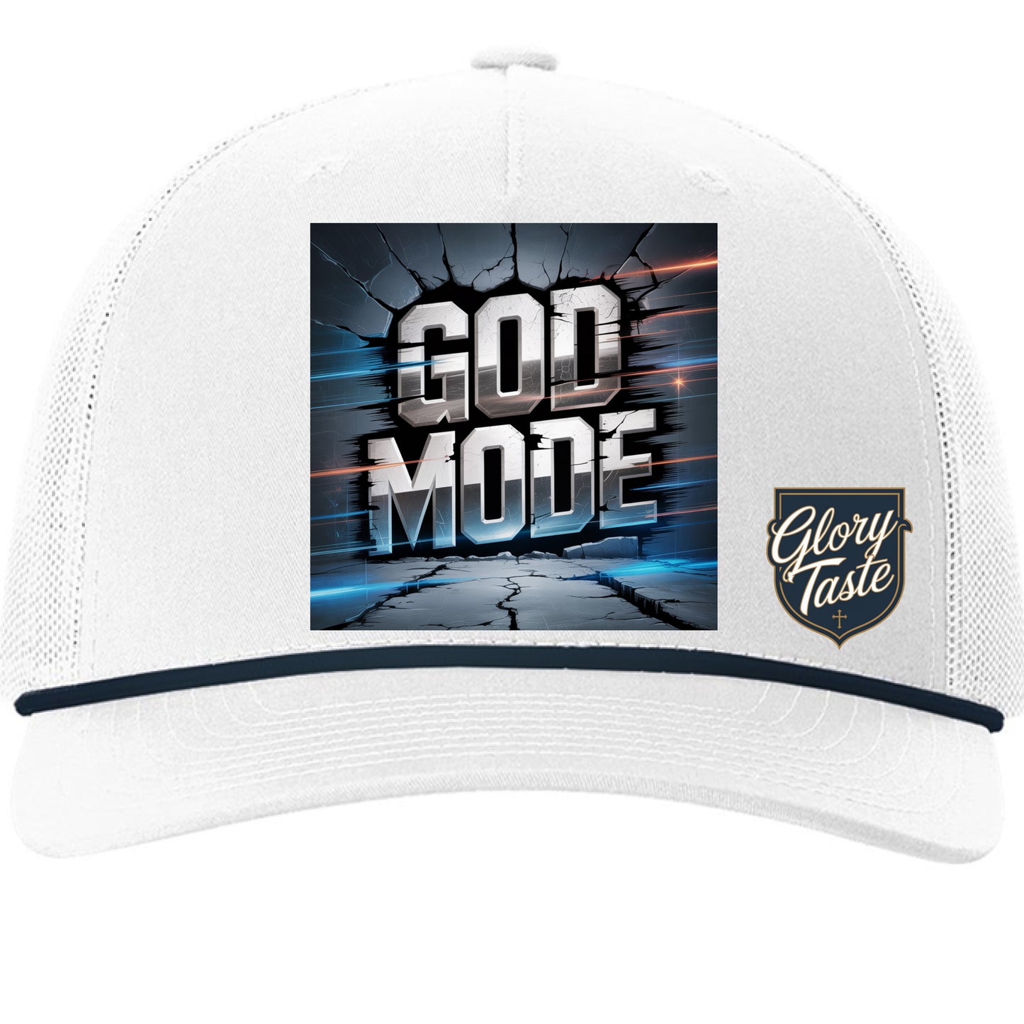 White/ Navy - FRONT