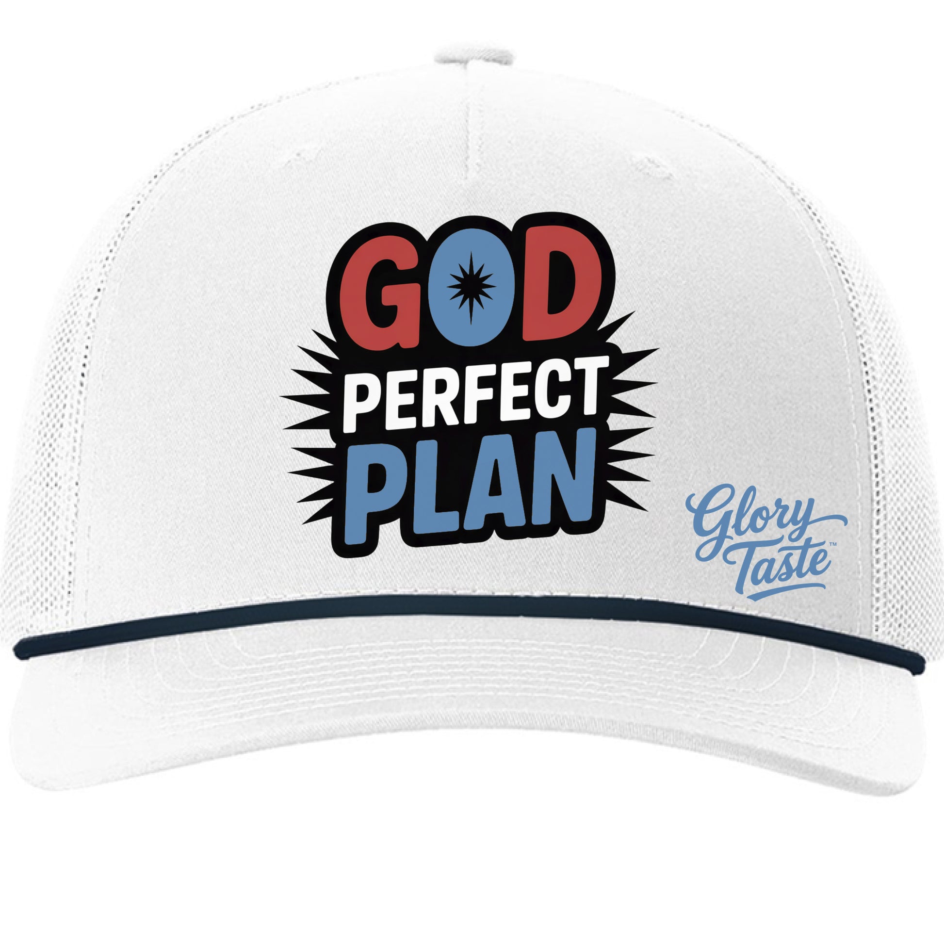 White/ Navy - FRONT