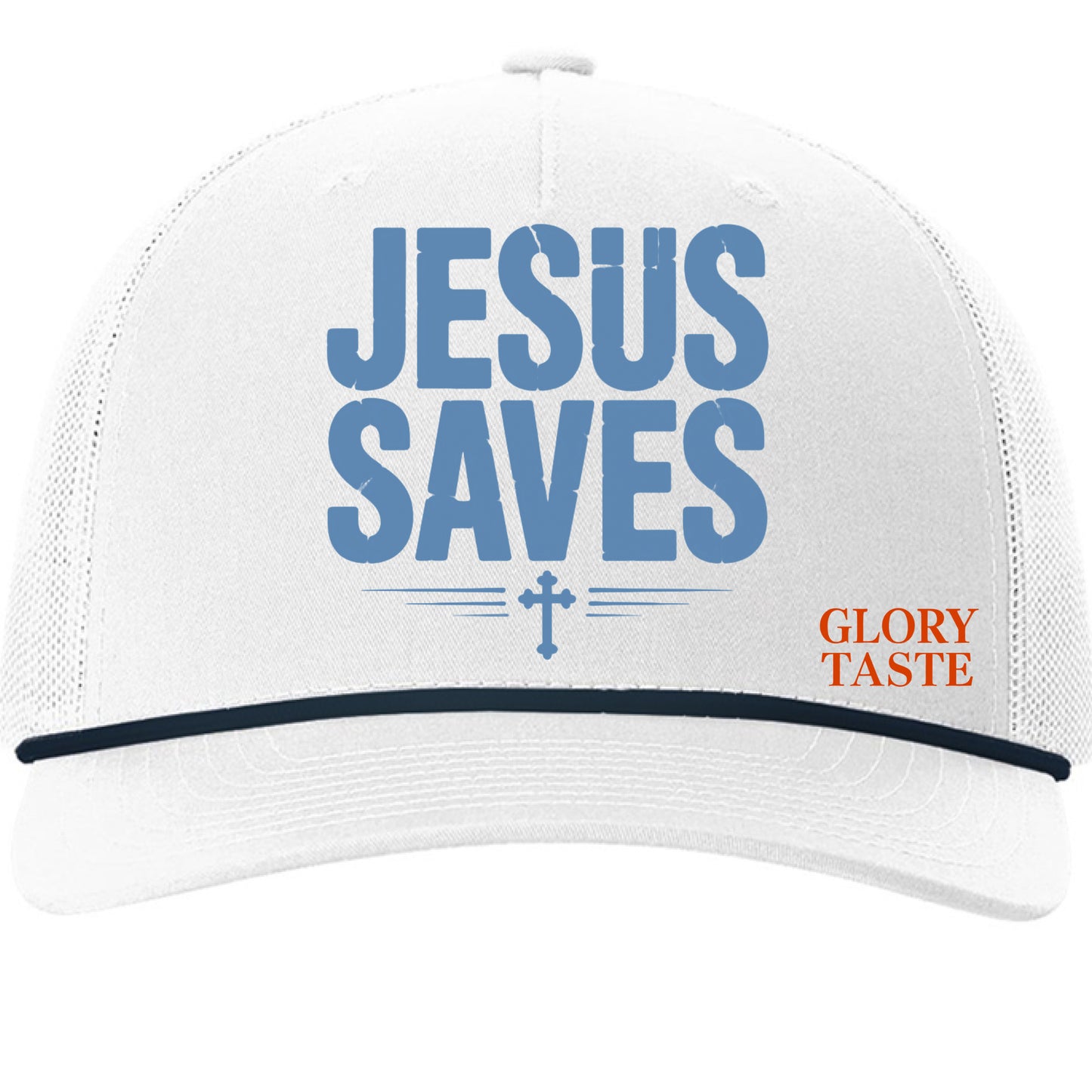 White/ Navy - FRONT