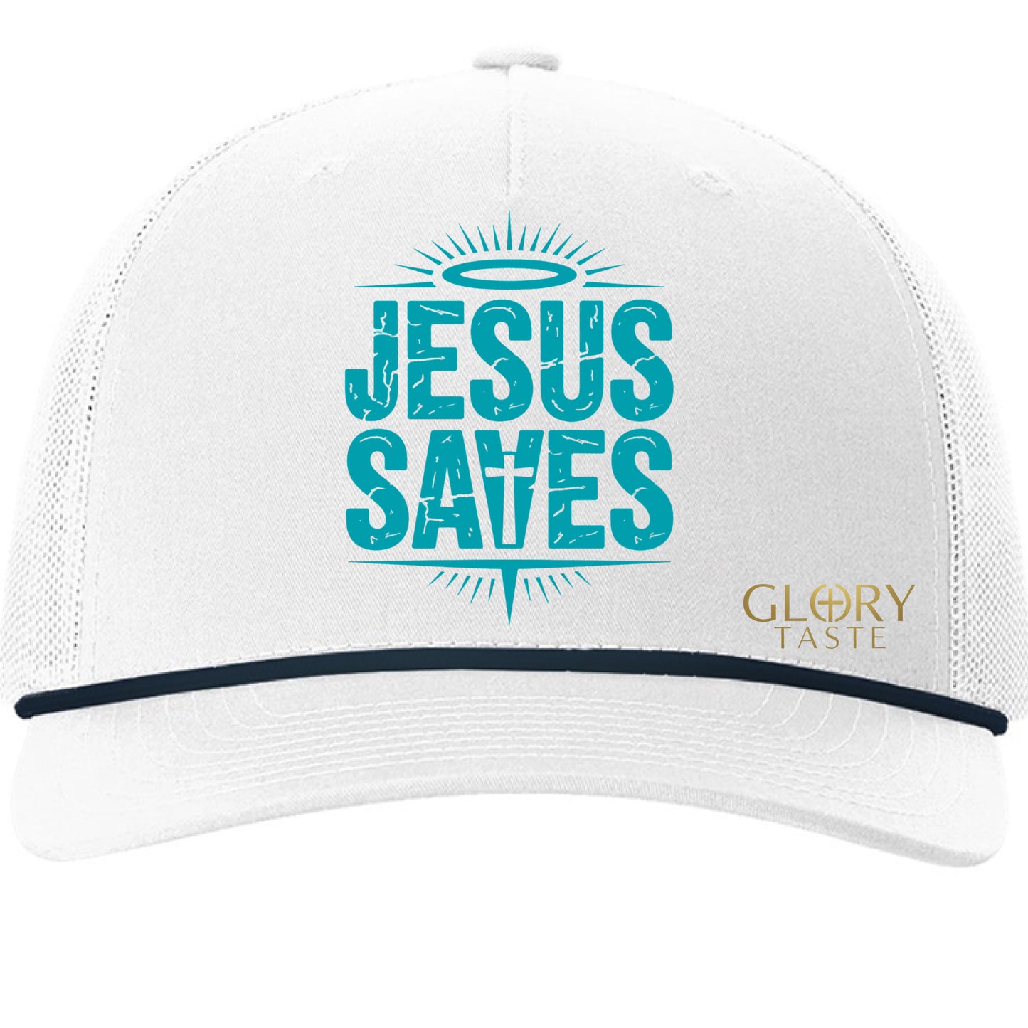 White/ Navy - FRONT