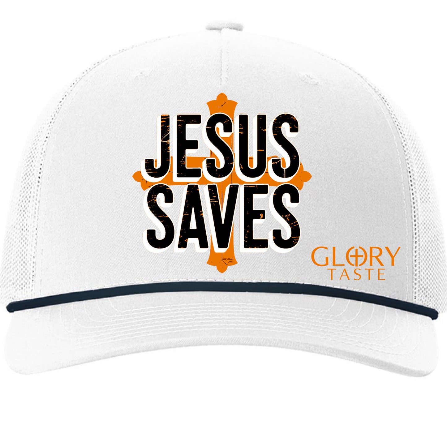 White/ Navy - FRONT