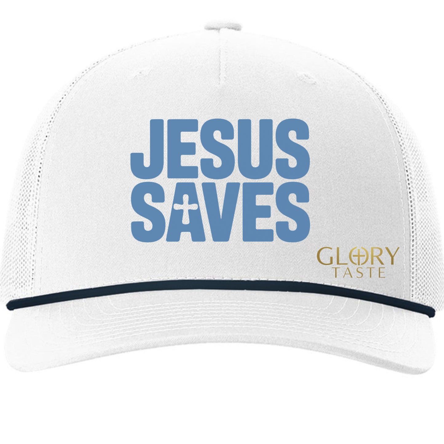 White/ Navy - FRONT