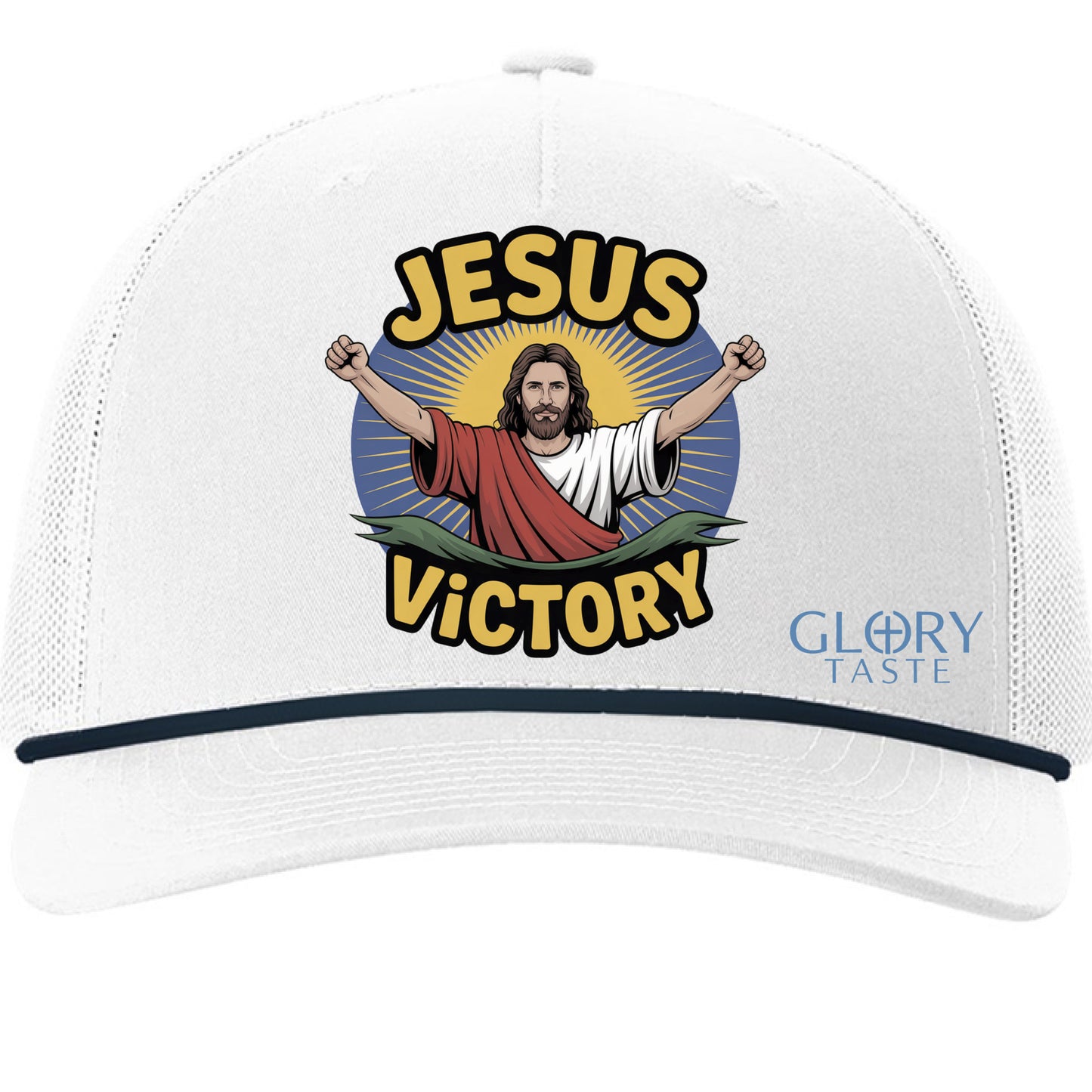 White/ Navy - FRONT