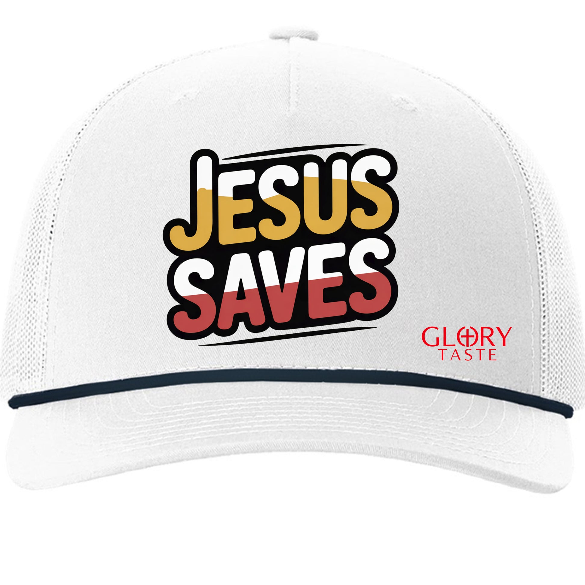 White/ Navy - FRONT