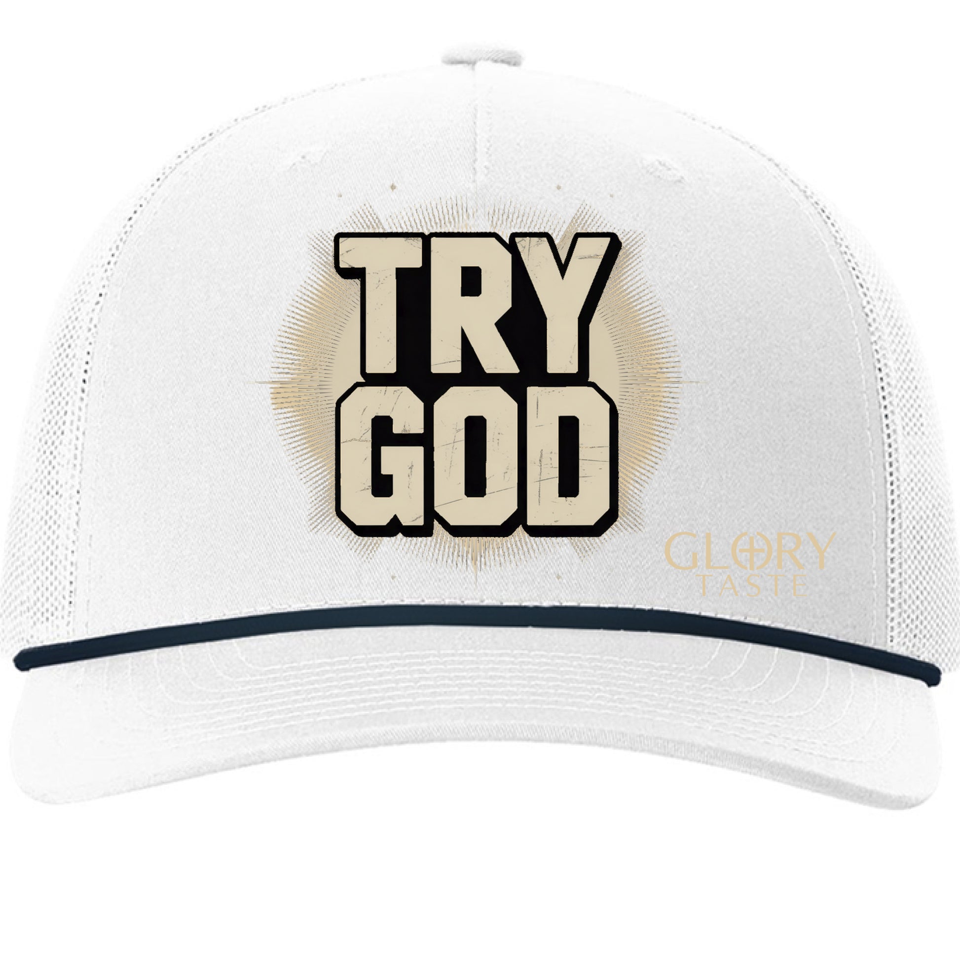 White/ Navy - FRONT