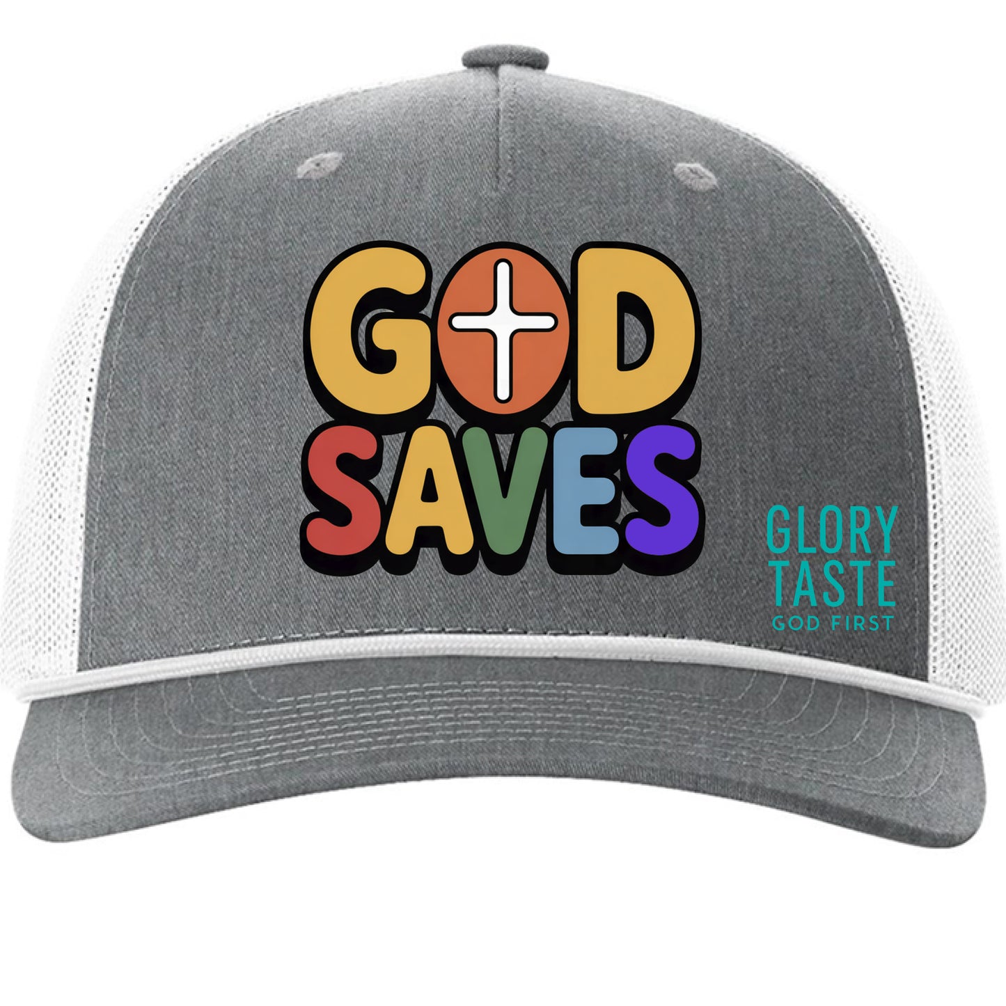 Heather Grey/ White - FRONT