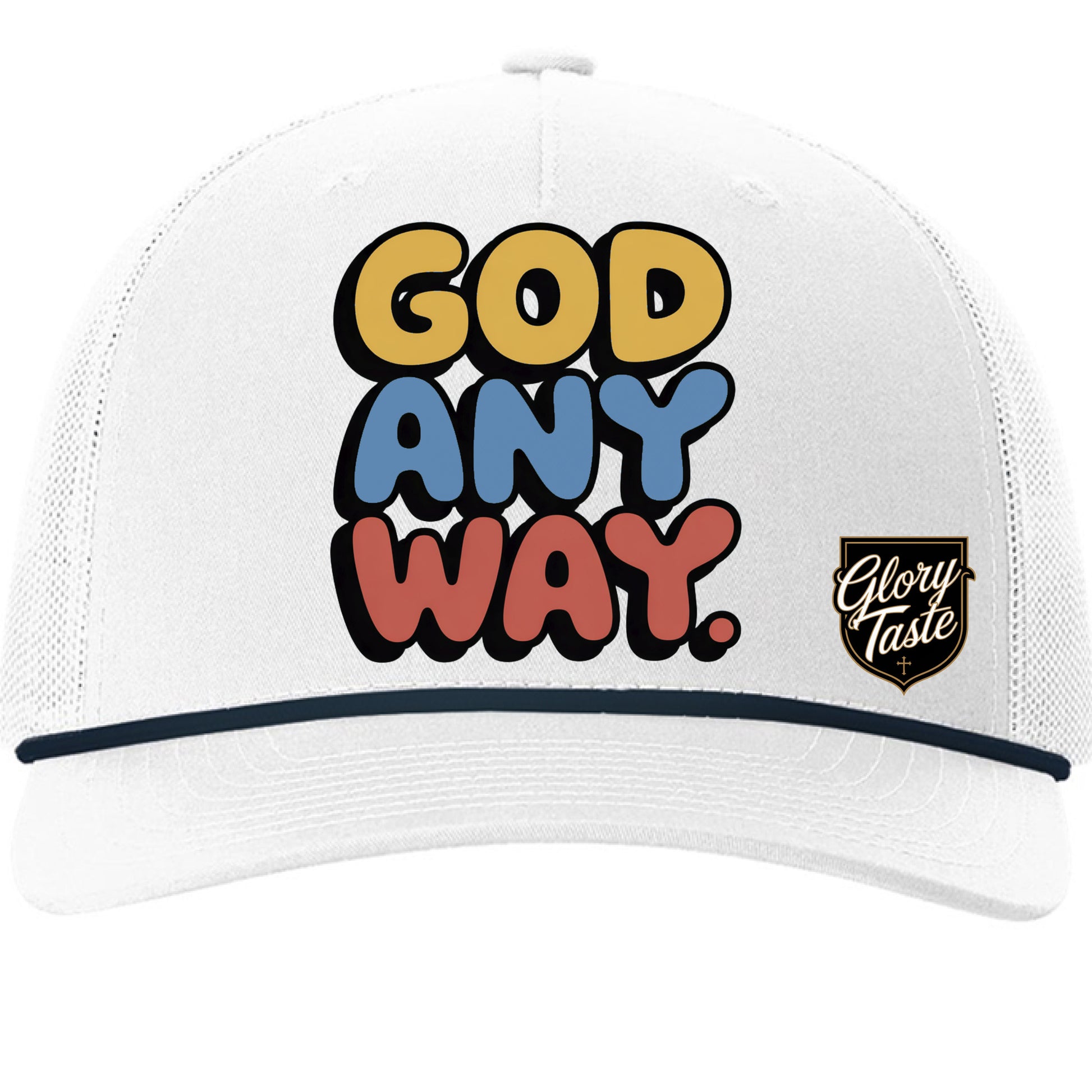 White/ Navy - FRONT