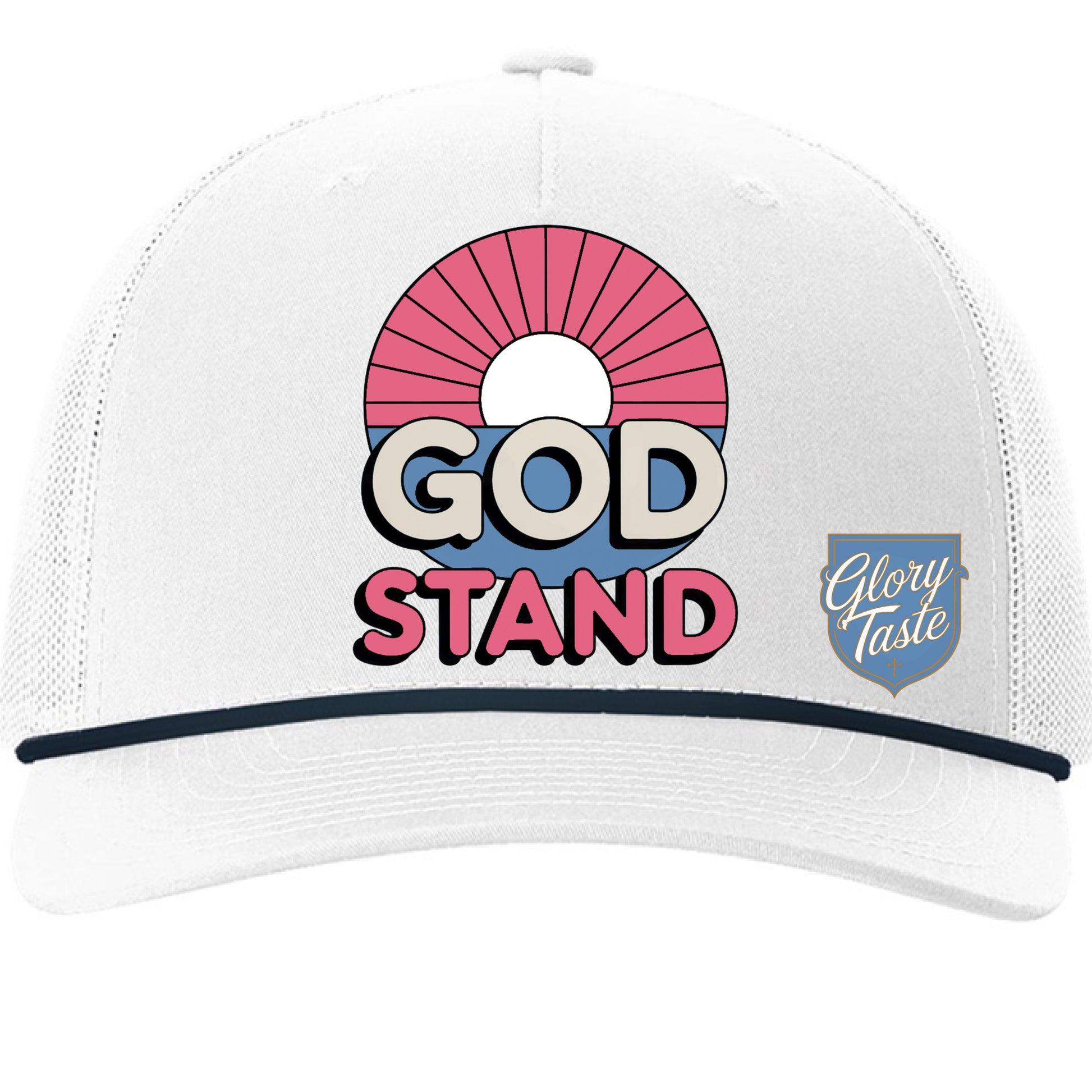 White/ Navy - FRONT
